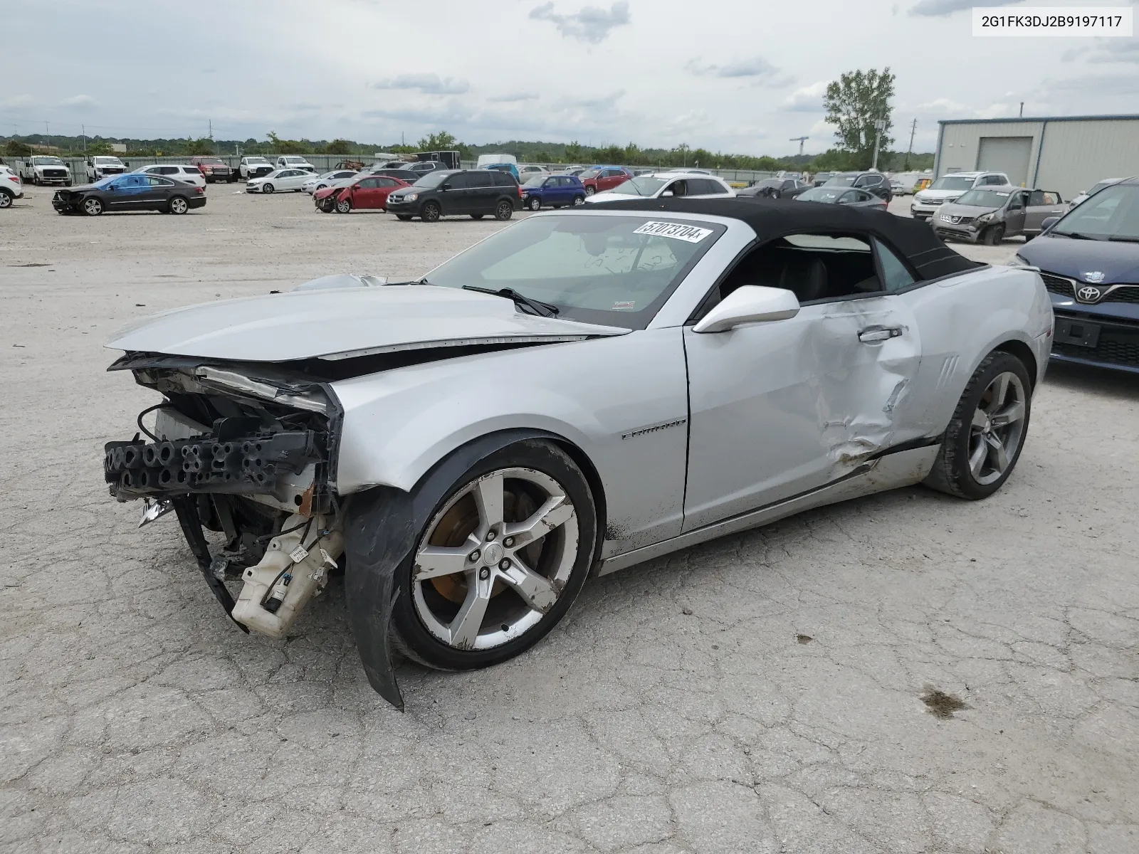 2011 Chevrolet Camaro 2Ss VIN: 2G1FK3DJ2B9197117 Lot: 57073704