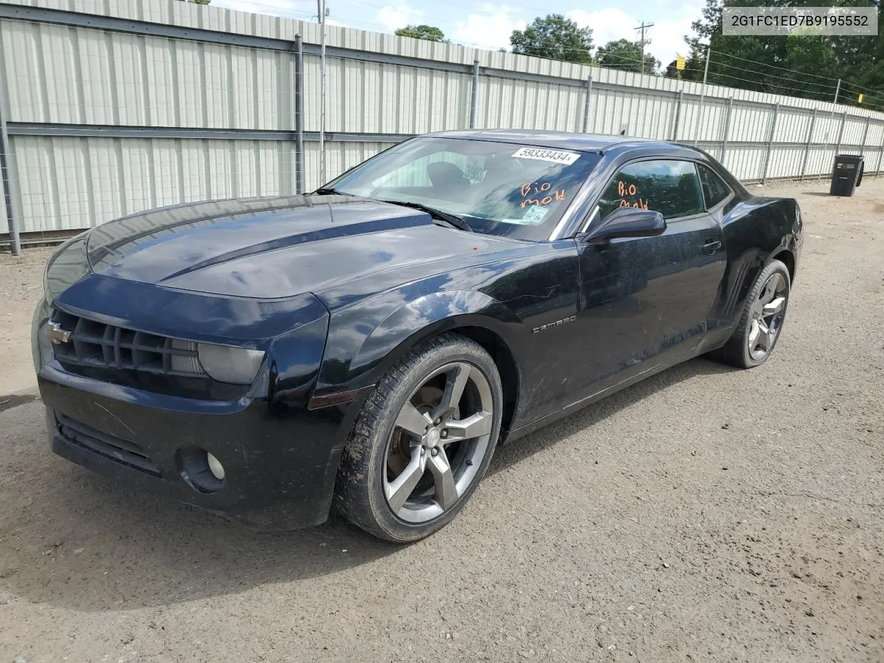 2011 Chevrolet Camaro Lt VIN: 2G1FC1ED7B9195552 Lot: 59333434