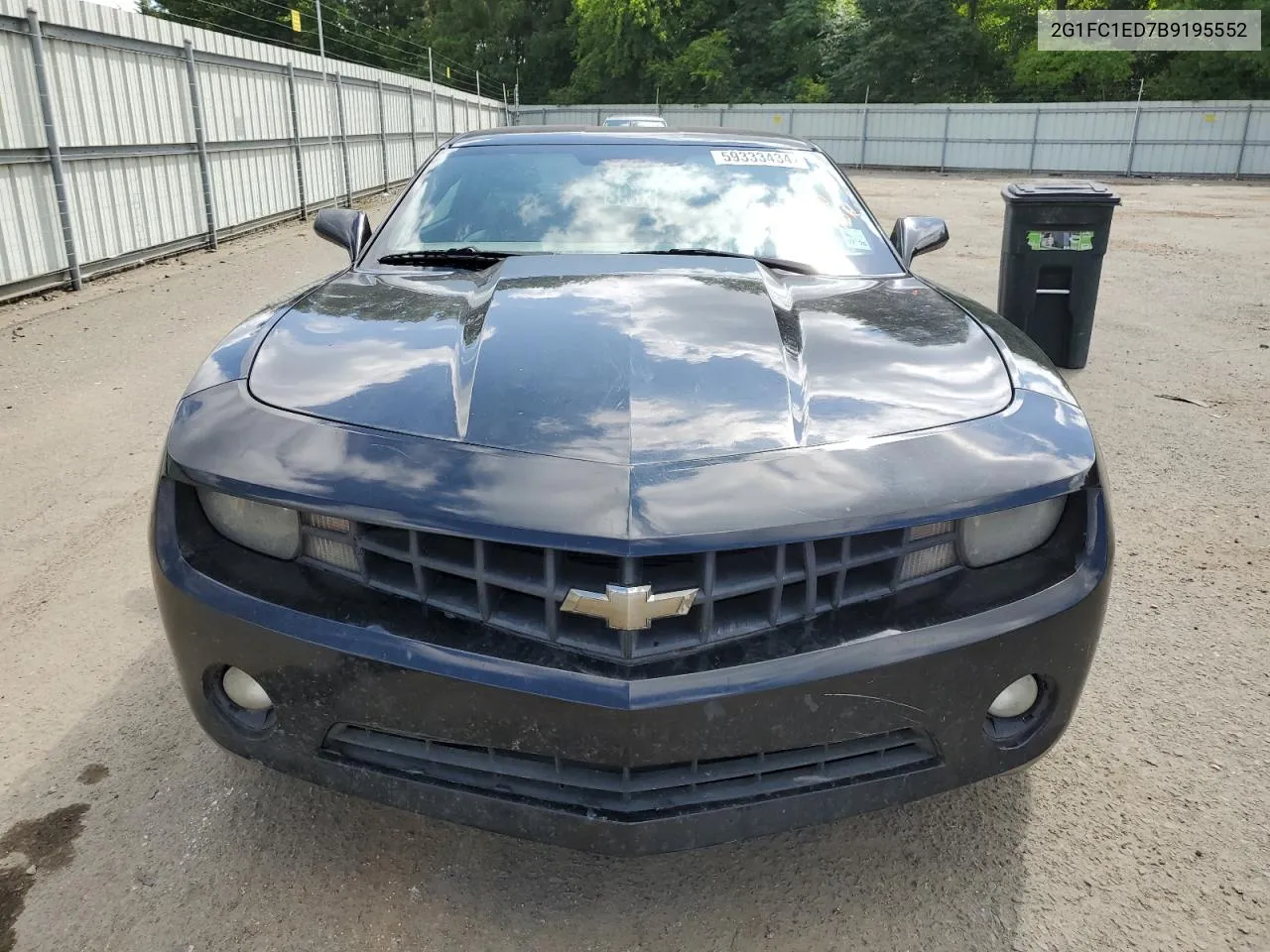 2011 Chevrolet Camaro Lt VIN: 2G1FC1ED7B9195552 Lot: 59333434