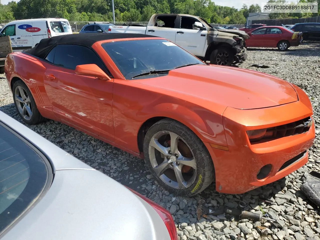 2011 Chevrolet Camaro Lt VIN: 2G1FC3DD8B9188817 Lot: 60841744