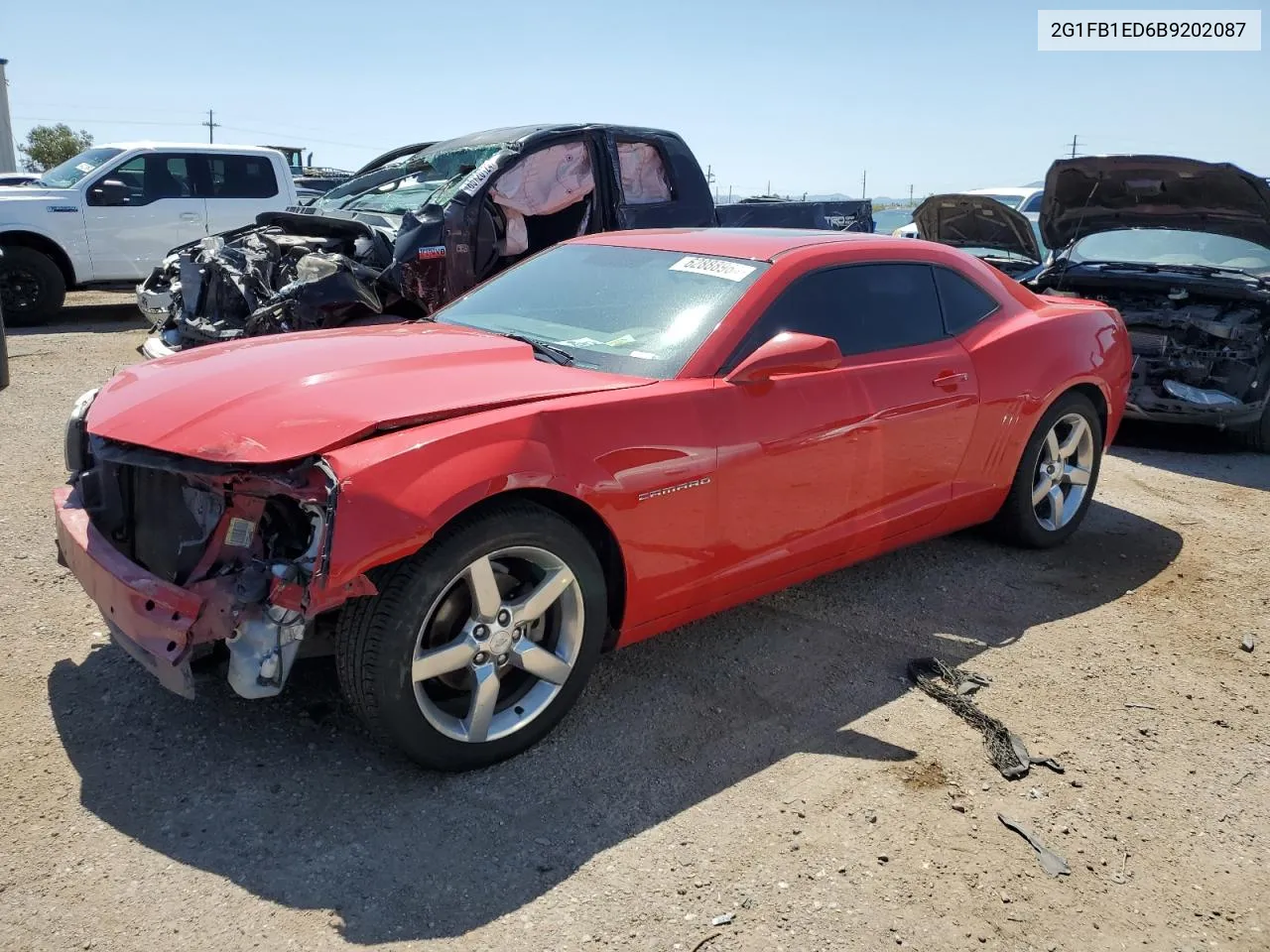 2011 Chevrolet Camaro Lt VIN: 2G1FB1ED6B9202087 Lot: 62888964