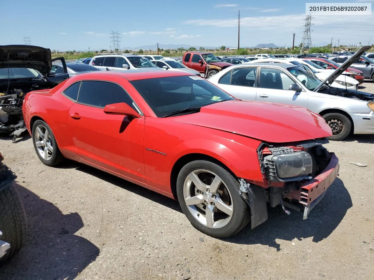 2011 Chevrolet Camaro Lt VIN: 2G1FB1ED6B9202087 Lot: 62888964