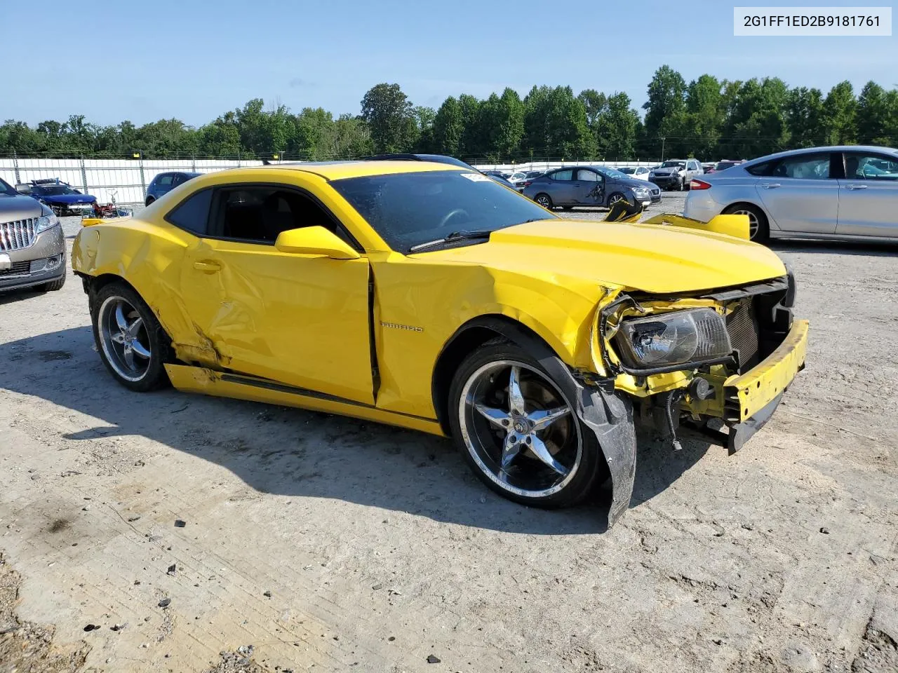 2011 Chevrolet Camaro Lt VIN: 2G1FF1ED2B9181761 Lot: 65164654