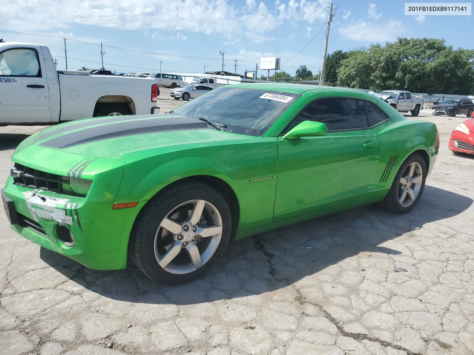 2G1FB1EDXB9117141 2011 Chevrolet Camaro Lt