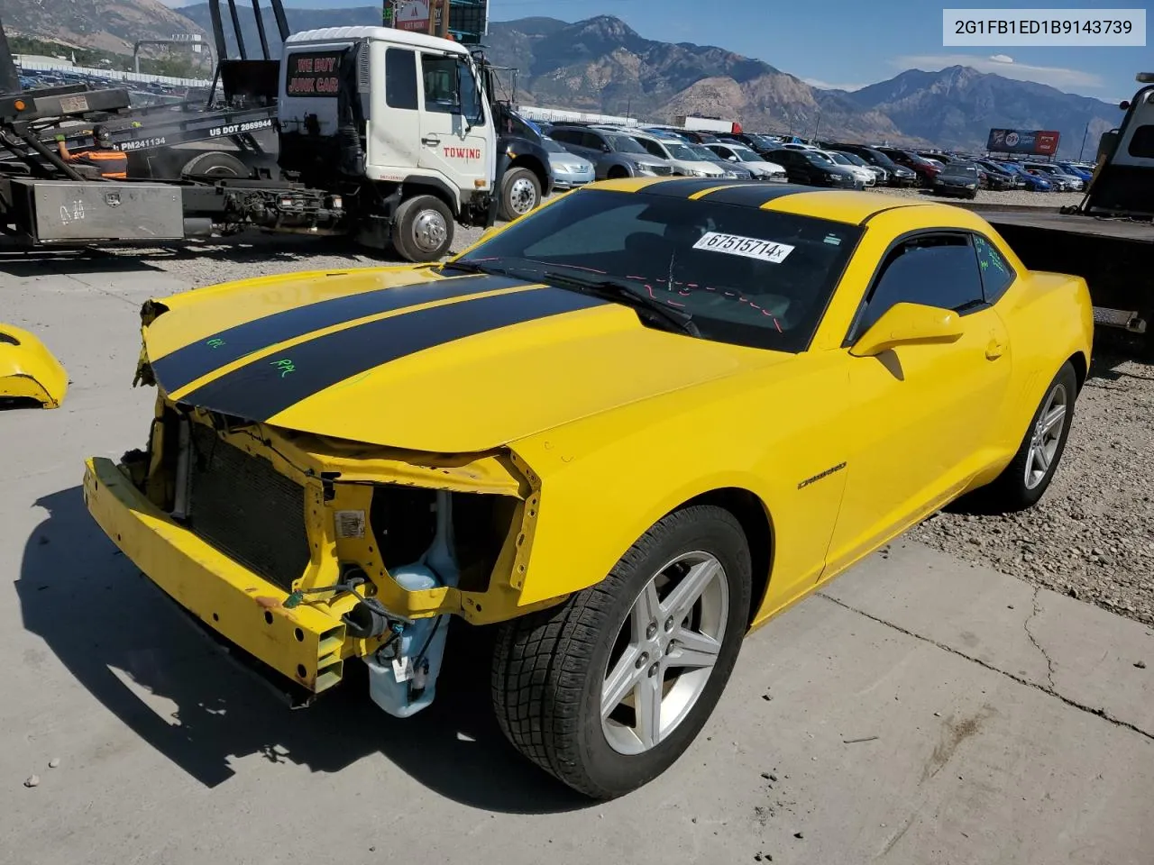 2011 Chevrolet Camaro Lt VIN: 2G1FB1ED1B9143739 Lot: 67515714