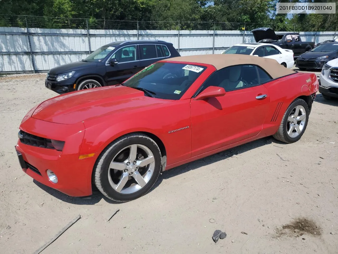 2G1FB3DD1B9201040 2011 Chevrolet Camaro Lt