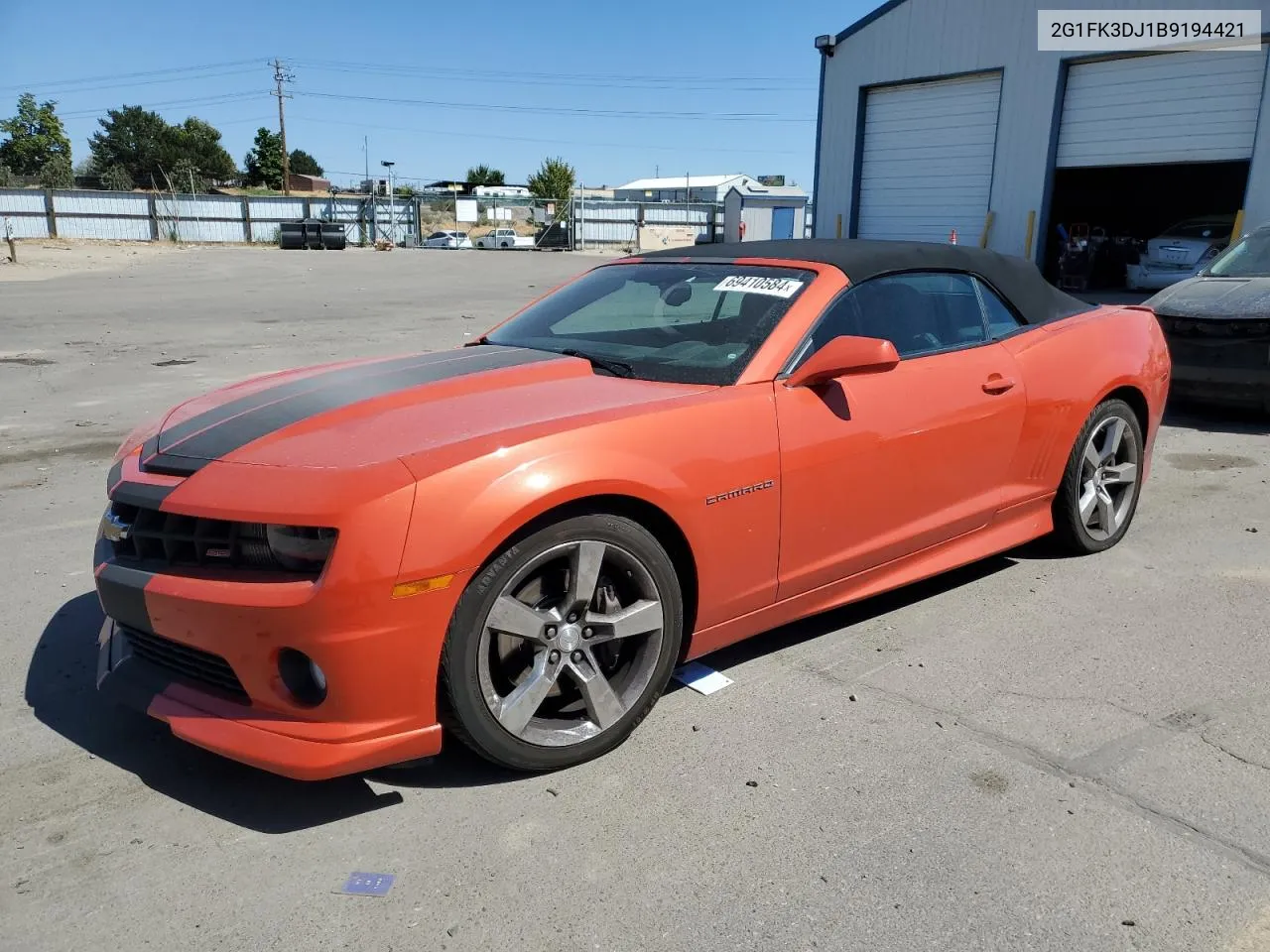 2011 Chevrolet Camaro 2Ss VIN: 2G1FK3DJ1B9194421 Lot: 69410584