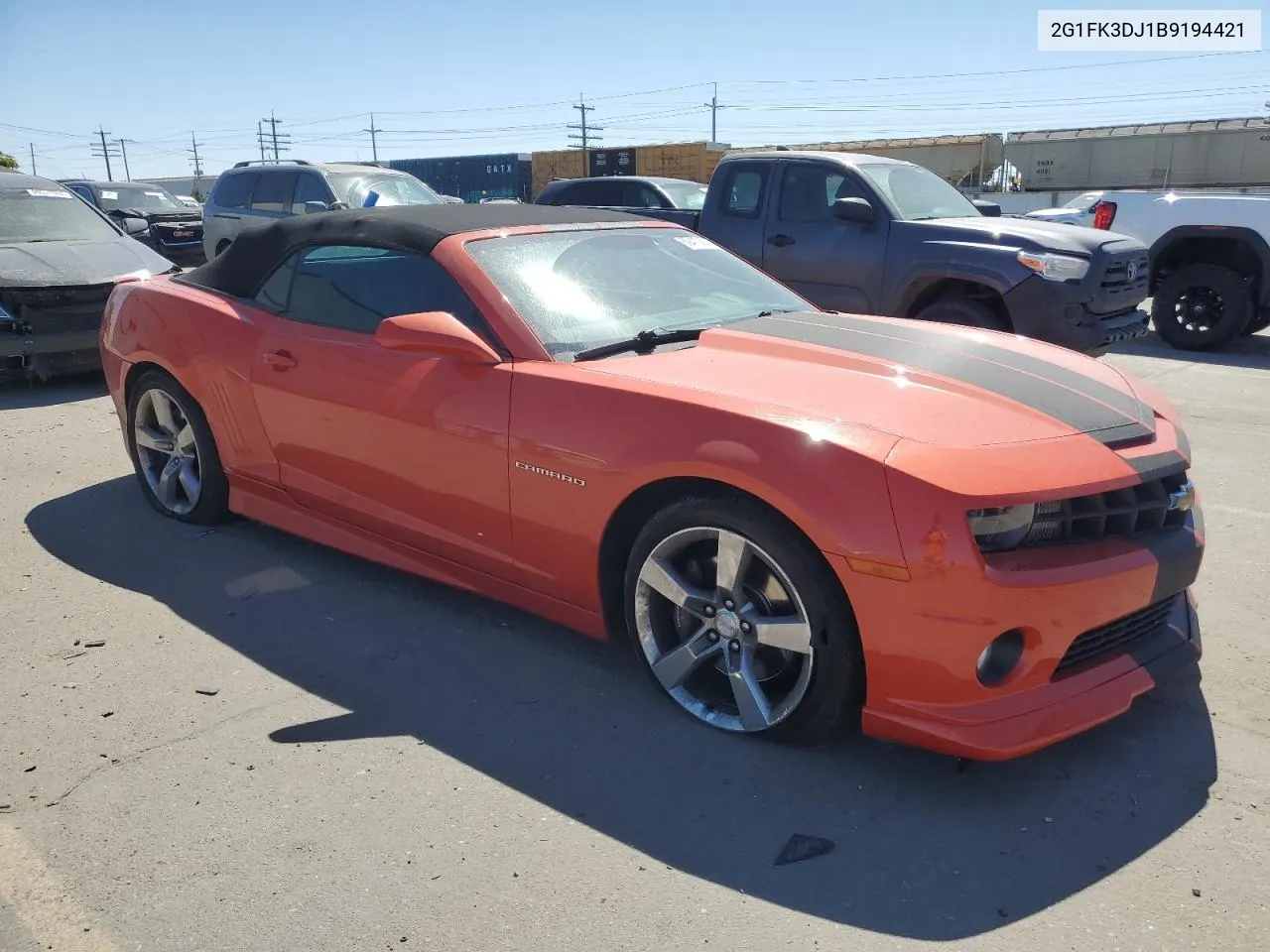 2G1FK3DJ1B9194421 2011 Chevrolet Camaro 2Ss