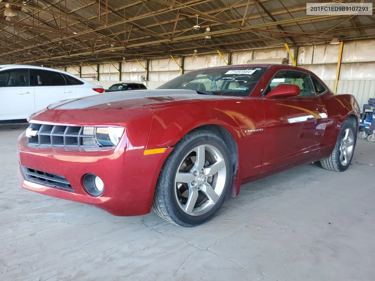 2011 Chevrolet Camaro Lt VIN: 2G1FC1ED9B9107293 Lot: 71493584