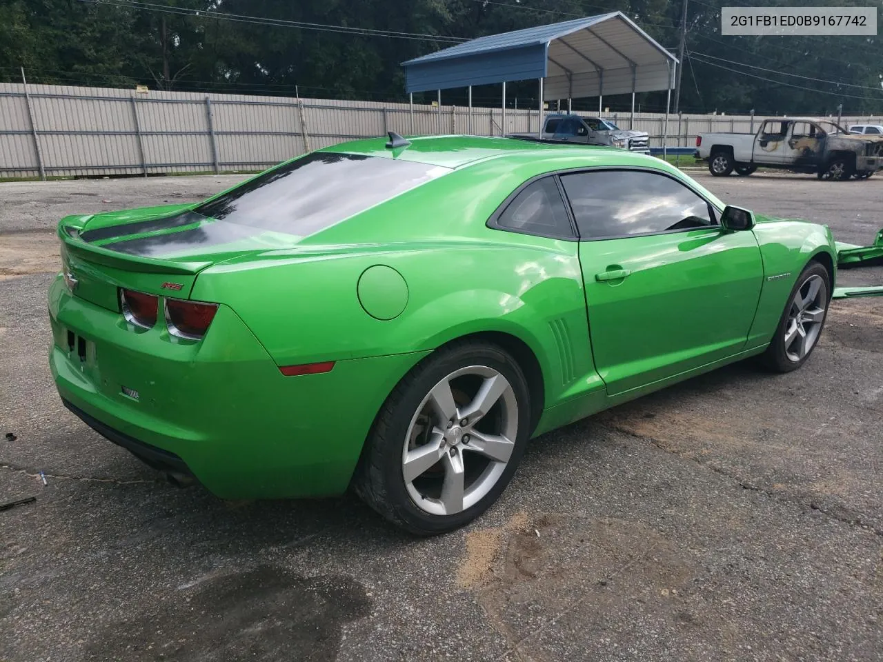 2011 Chevrolet Camaro Lt VIN: 2G1FB1ED0B9167742 Lot: 71577904