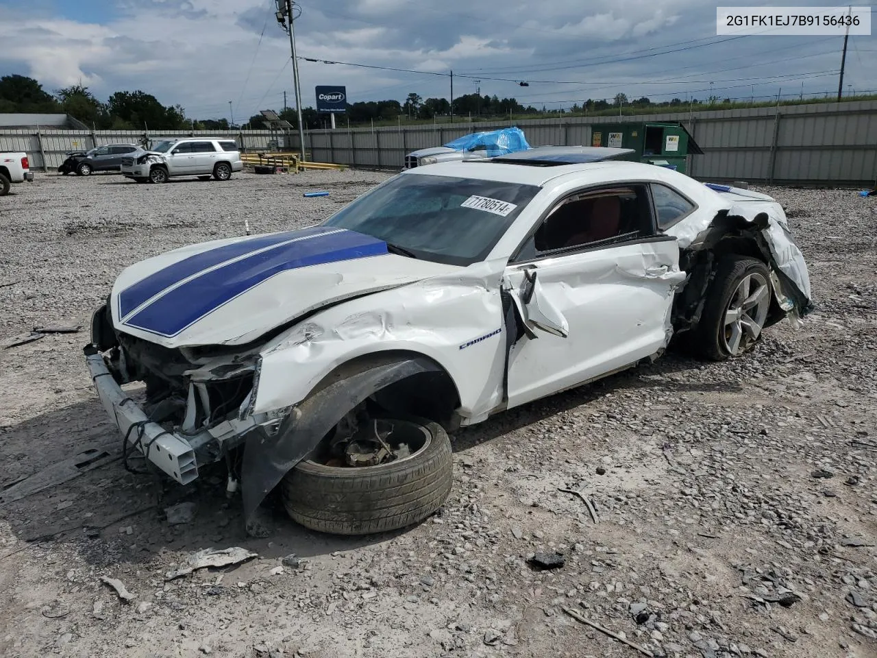 2G1FK1EJ7B9156436 2011 Chevrolet Camaro 2Ss