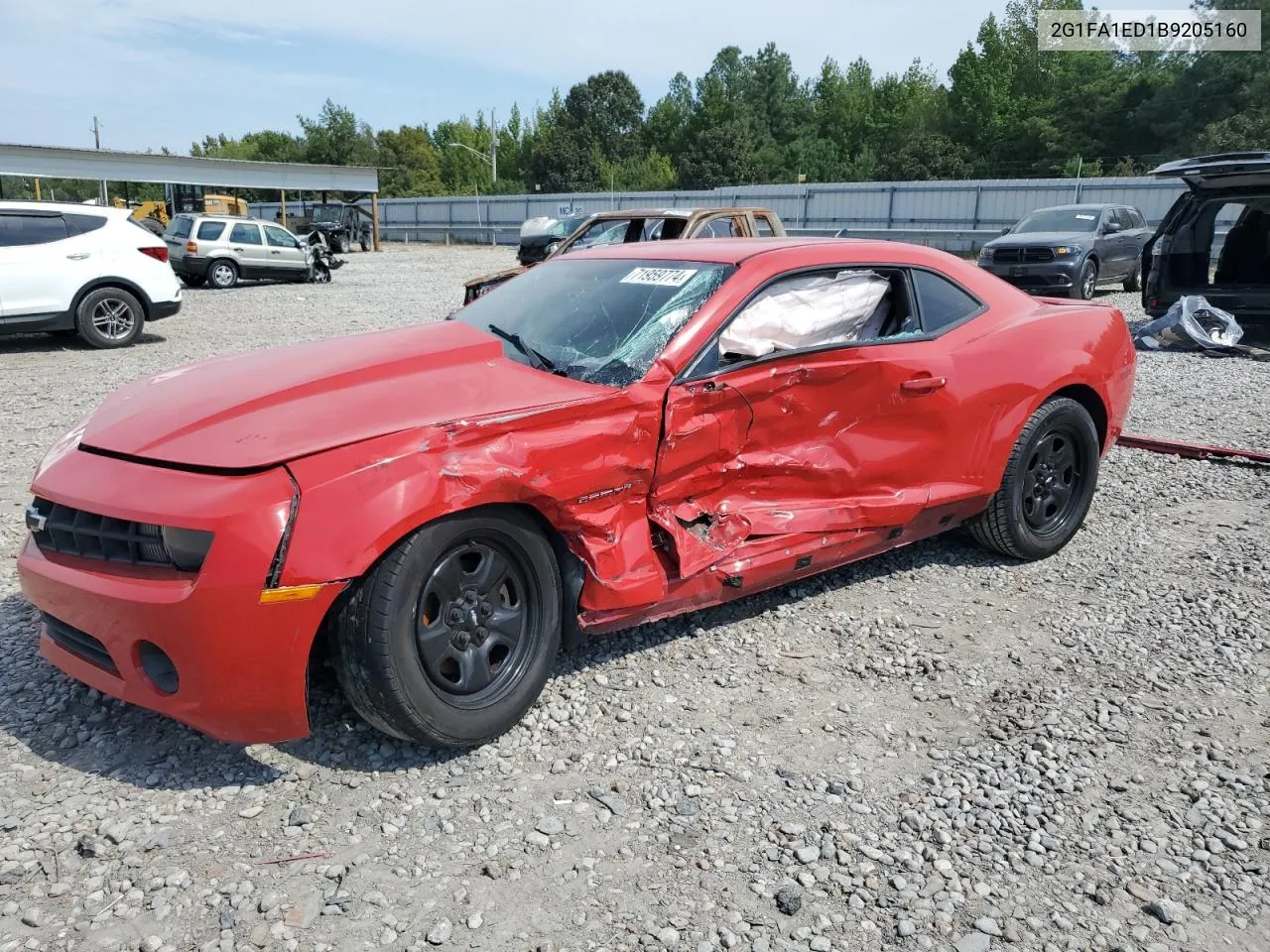 2G1FA1ED1B9205160 2011 Chevrolet Camaro Ls