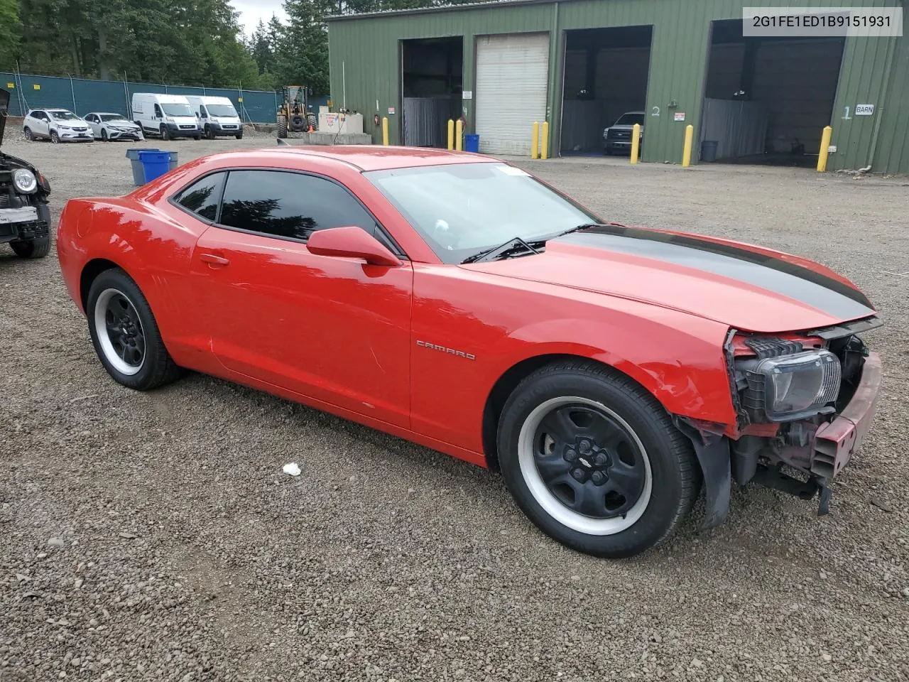 2011 Chevrolet Camaro Ls VIN: 2G1FE1ED1B9151931 Lot: 72763714