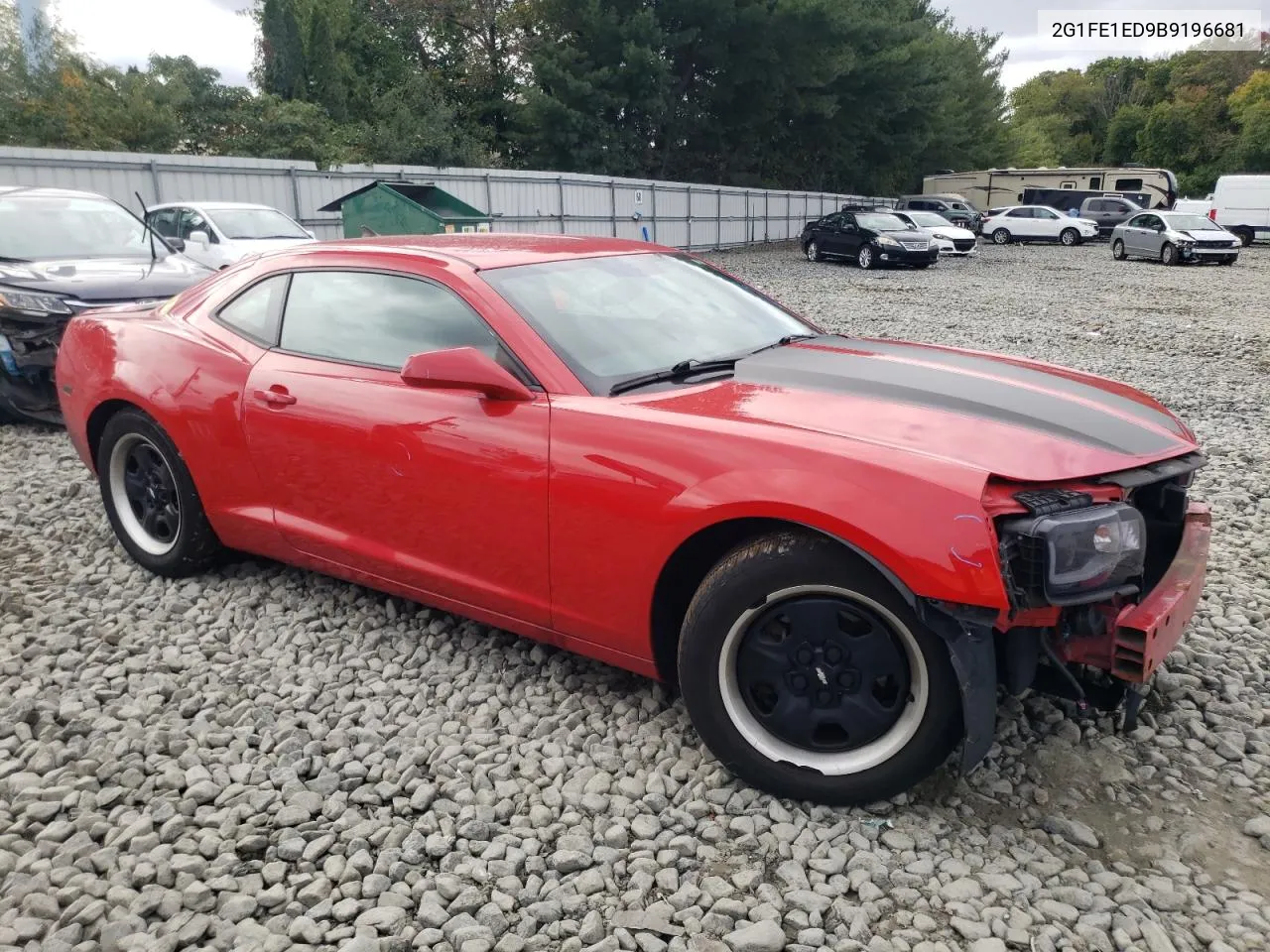 2011 Chevrolet Camaro Ls VIN: 2G1FE1ED9B9196681 Lot: 73581424