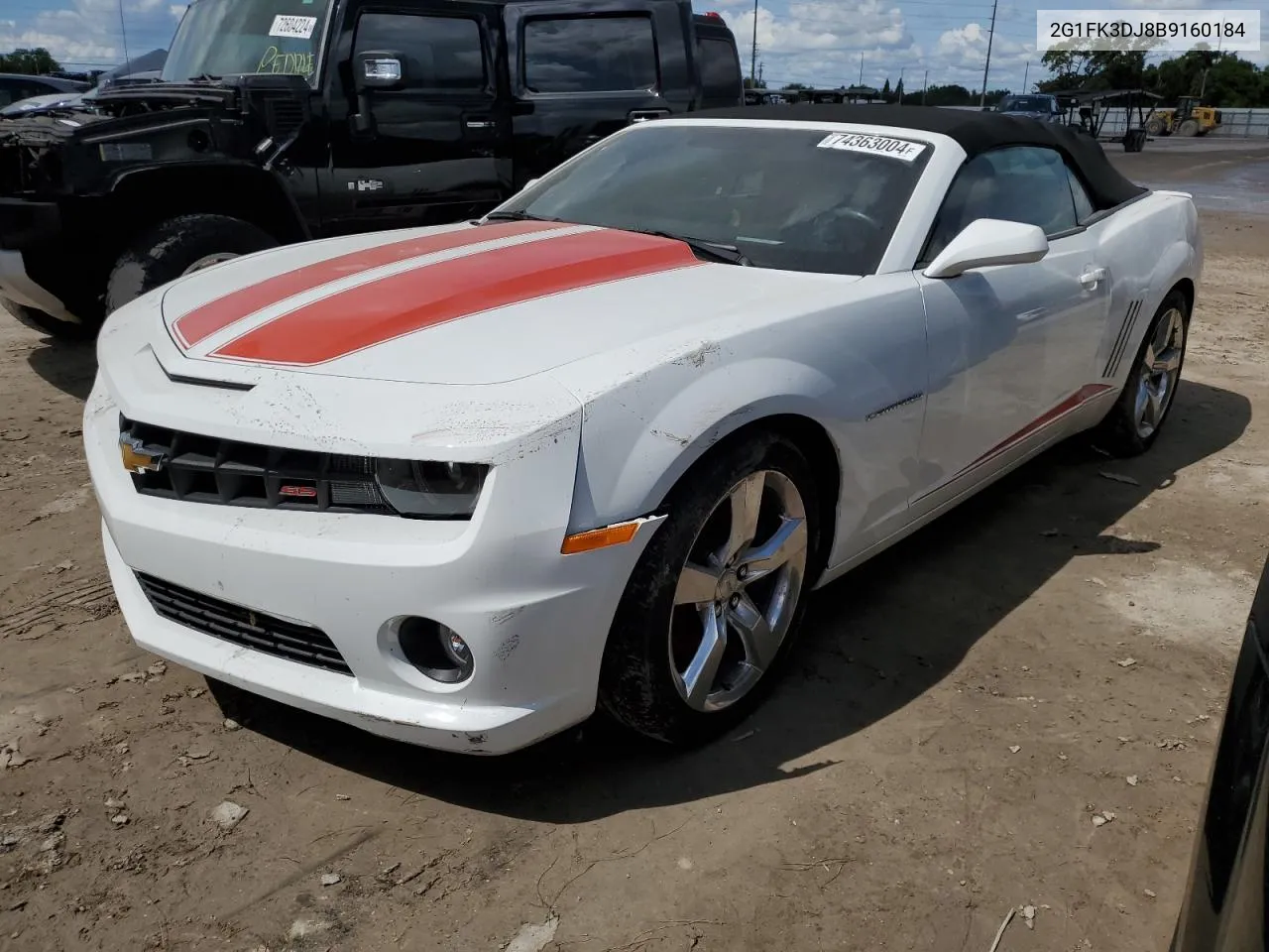 2011 Chevrolet Camaro 2Ss VIN: 2G1FK3DJ8B9160184 Lot: 74363004