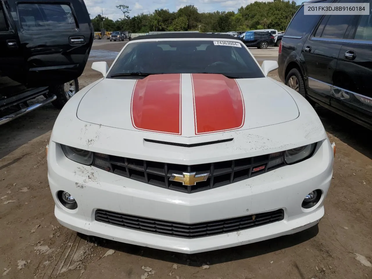 2011 Chevrolet Camaro 2Ss VIN: 2G1FK3DJ8B9160184 Lot: 74363004