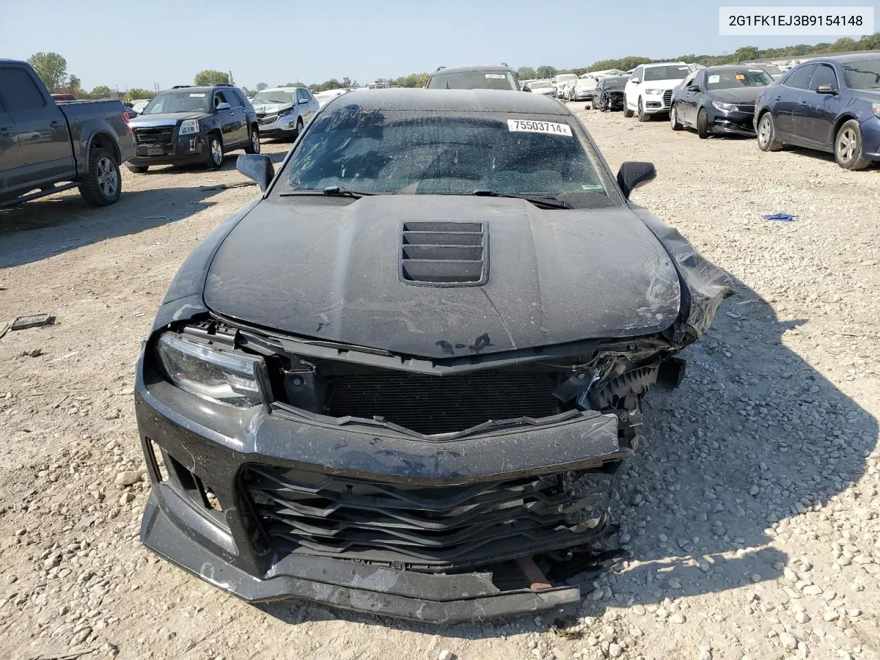 2011 Chevrolet Camaro 2Ss VIN: 2G1FK1EJ3B9154148 Lot: 75503714