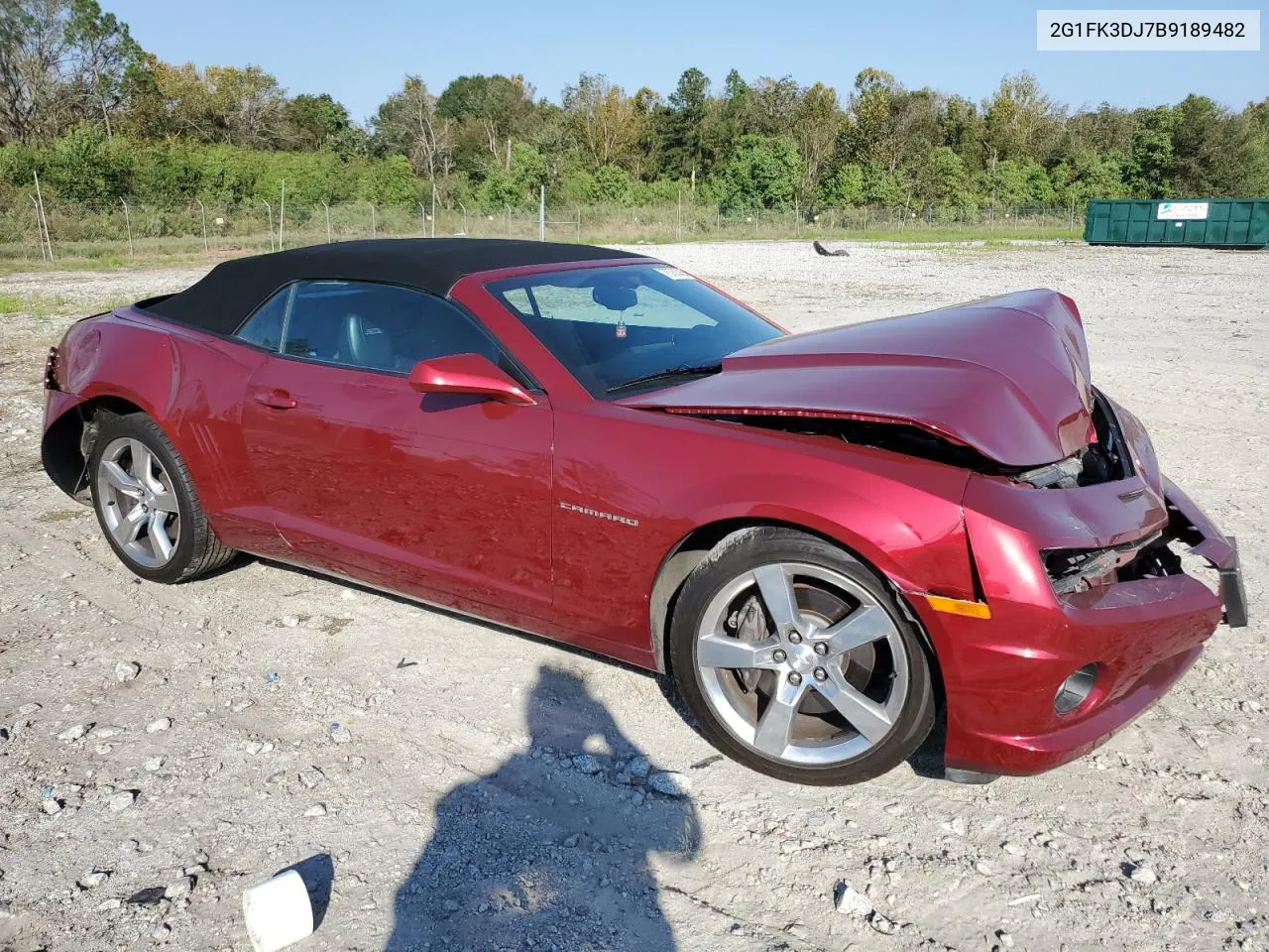 2011 Chevrolet Camaro 2Ss VIN: 2G1FK3DJ7B9189482 Lot: 75705464