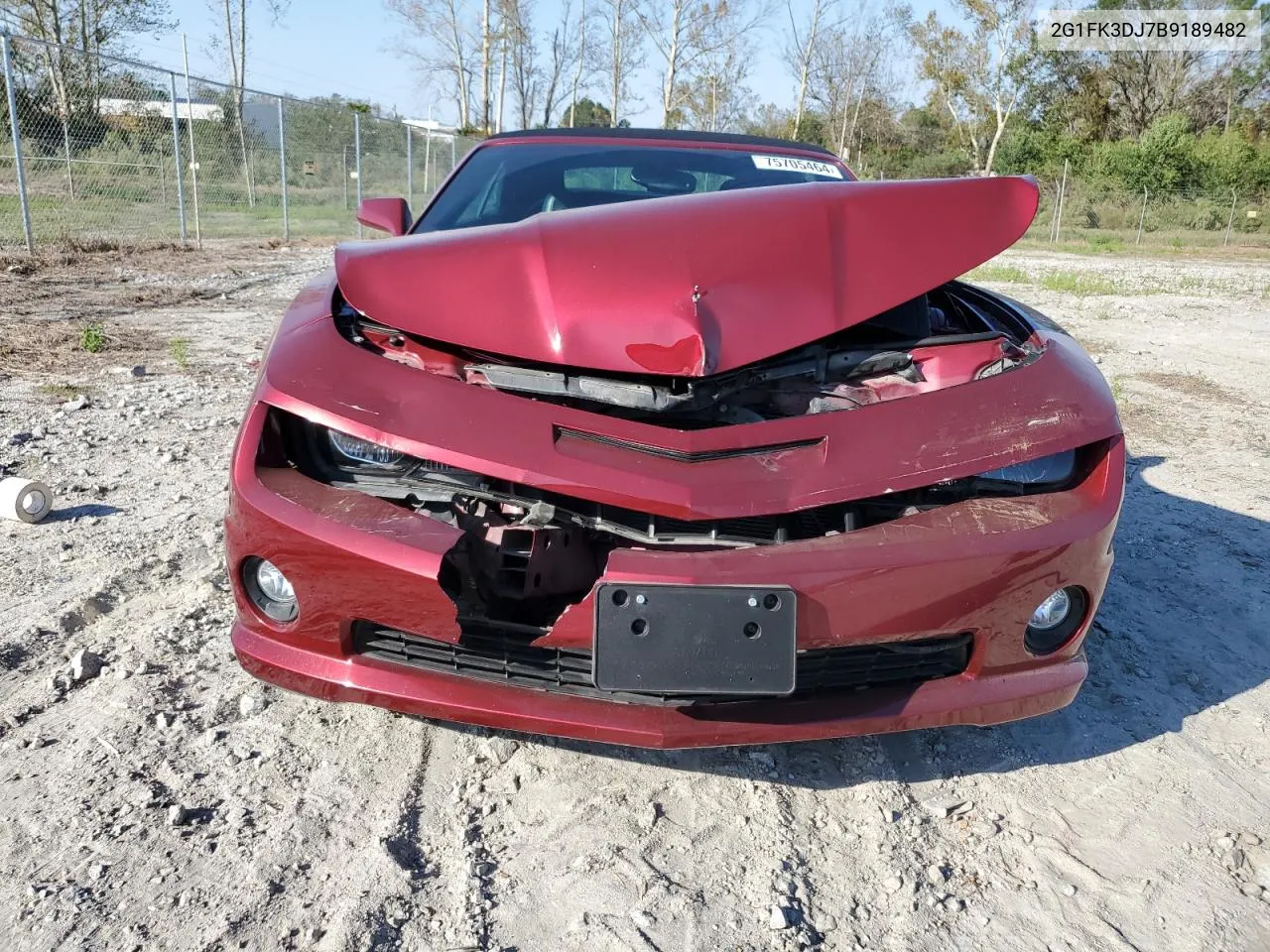 2G1FK3DJ7B9189482 2011 Chevrolet Camaro 2Ss