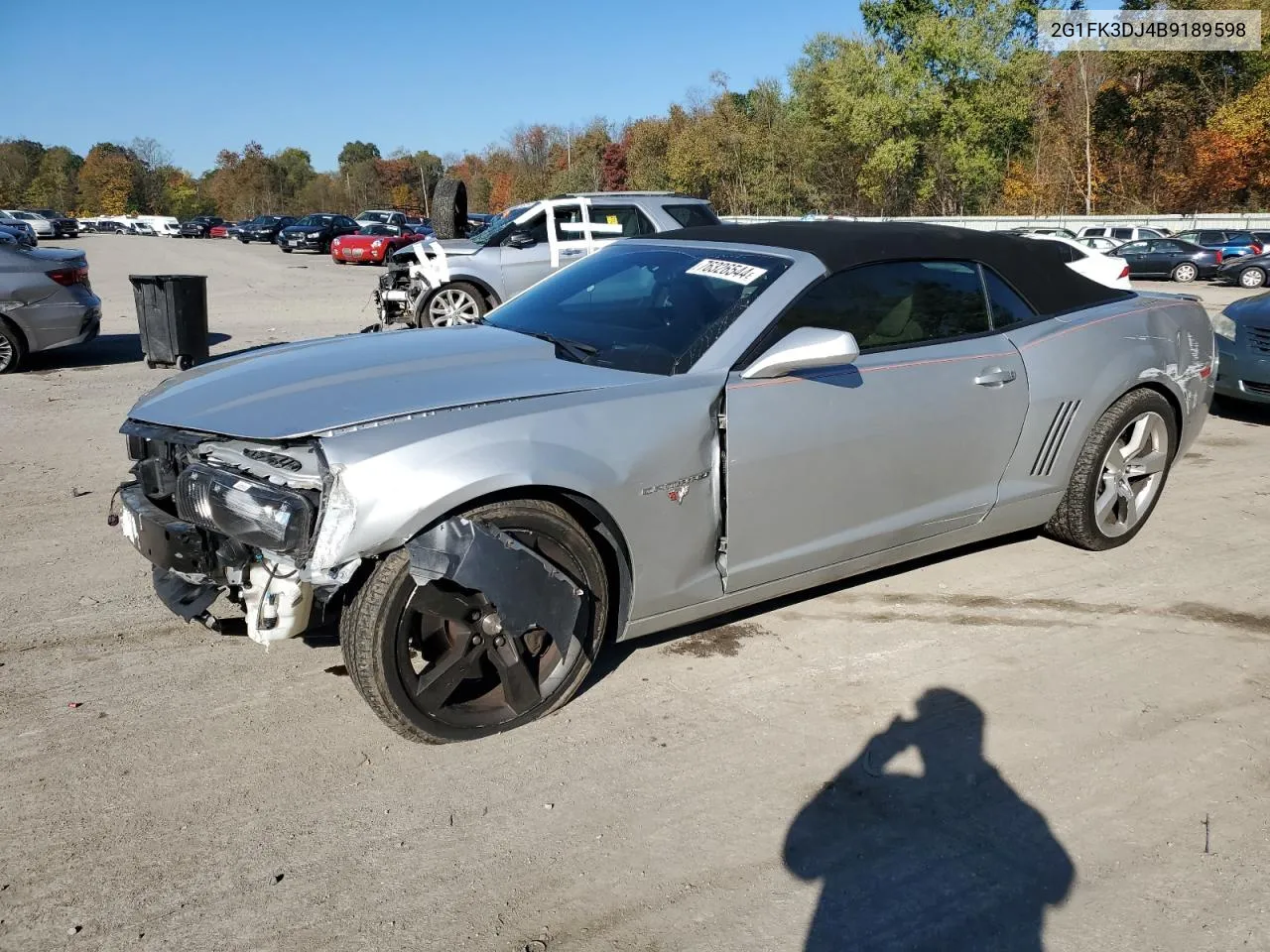 2011 Chevrolet Camaro 2Ss VIN: 2G1FK3DJ4B9189598 Lot: 76326544