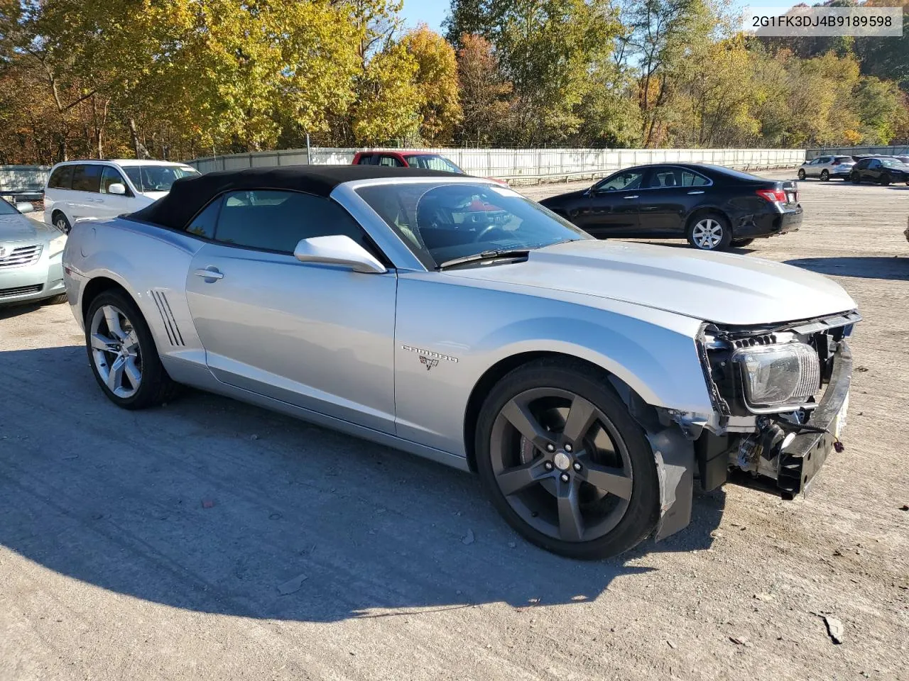 2011 Chevrolet Camaro 2Ss VIN: 2G1FK3DJ4B9189598 Lot: 76326544