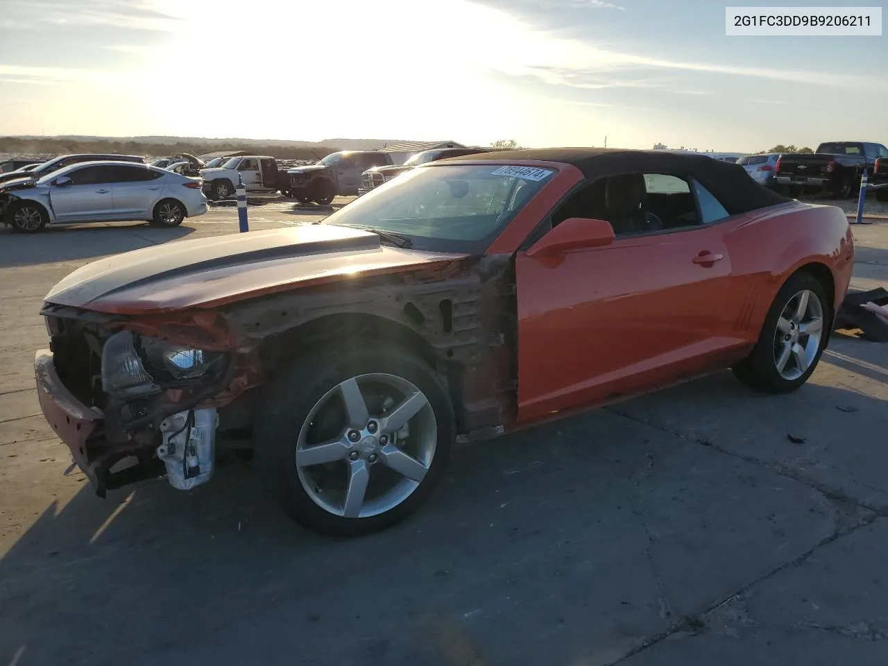 2G1FC3DD9B9206211 2011 Chevrolet Camaro Lt