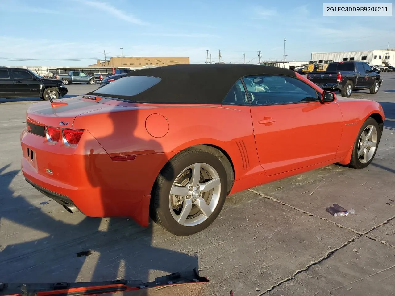 2011 Chevrolet Camaro Lt VIN: 2G1FC3DD9B9206211 Lot: 76944674