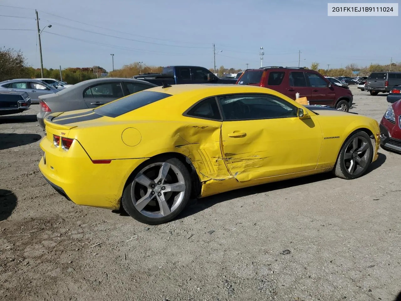 2G1FK1EJ1B9111024 2011 Chevrolet Camaro 2Ss