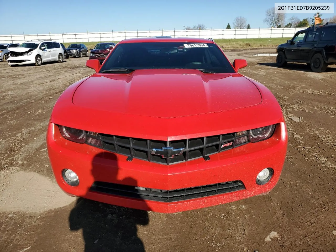 2011 Chevrolet Camaro Lt VIN: 2G1FB1ED7B9205239 Lot: 79811834