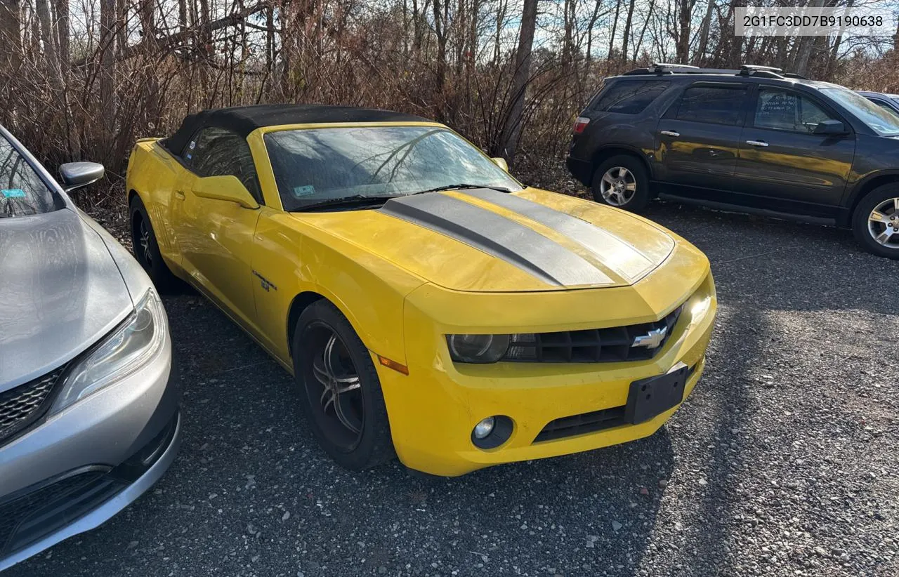 2011 Chevrolet Camaro Lt VIN: 2G1FC3DD7B9190638 Lot: 81934314