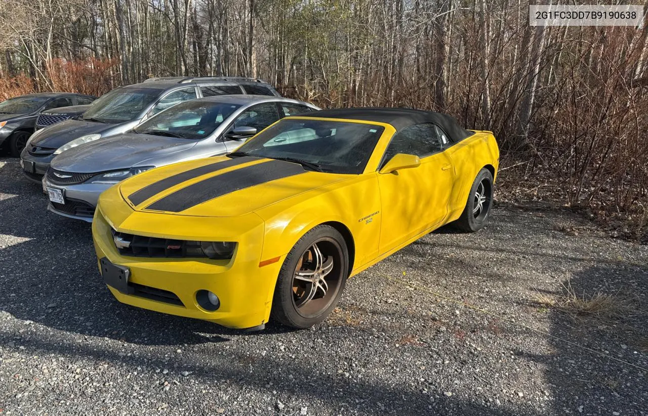 2011 Chevrolet Camaro Lt VIN: 2G1FC3DD7B9190638 Lot: 81934314