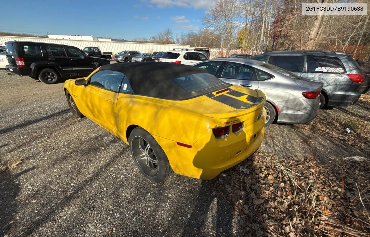 2011 Chevrolet Camaro Lt VIN: 2G1FC3DD7B9190638 Lot: 81934314