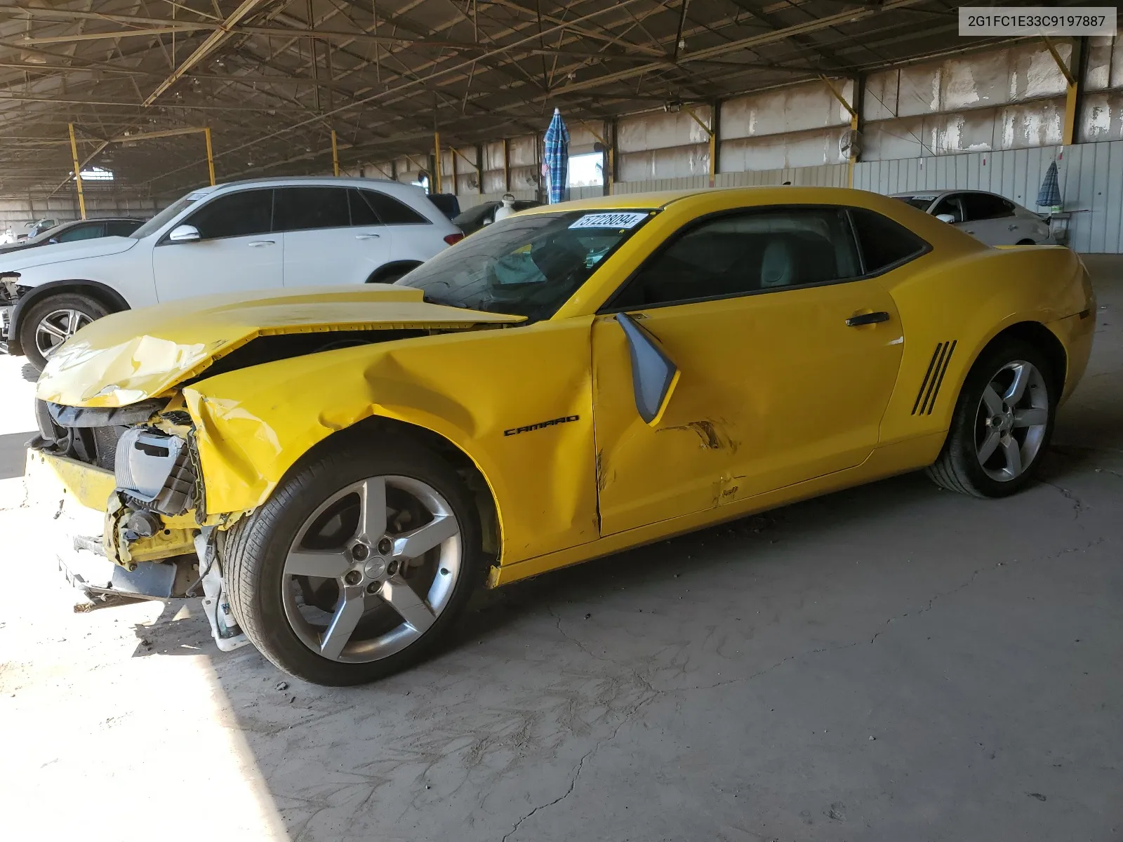 2012 Chevrolet Camaro Lt VIN: 2G1FC1E33C9197887 Lot: 57228094