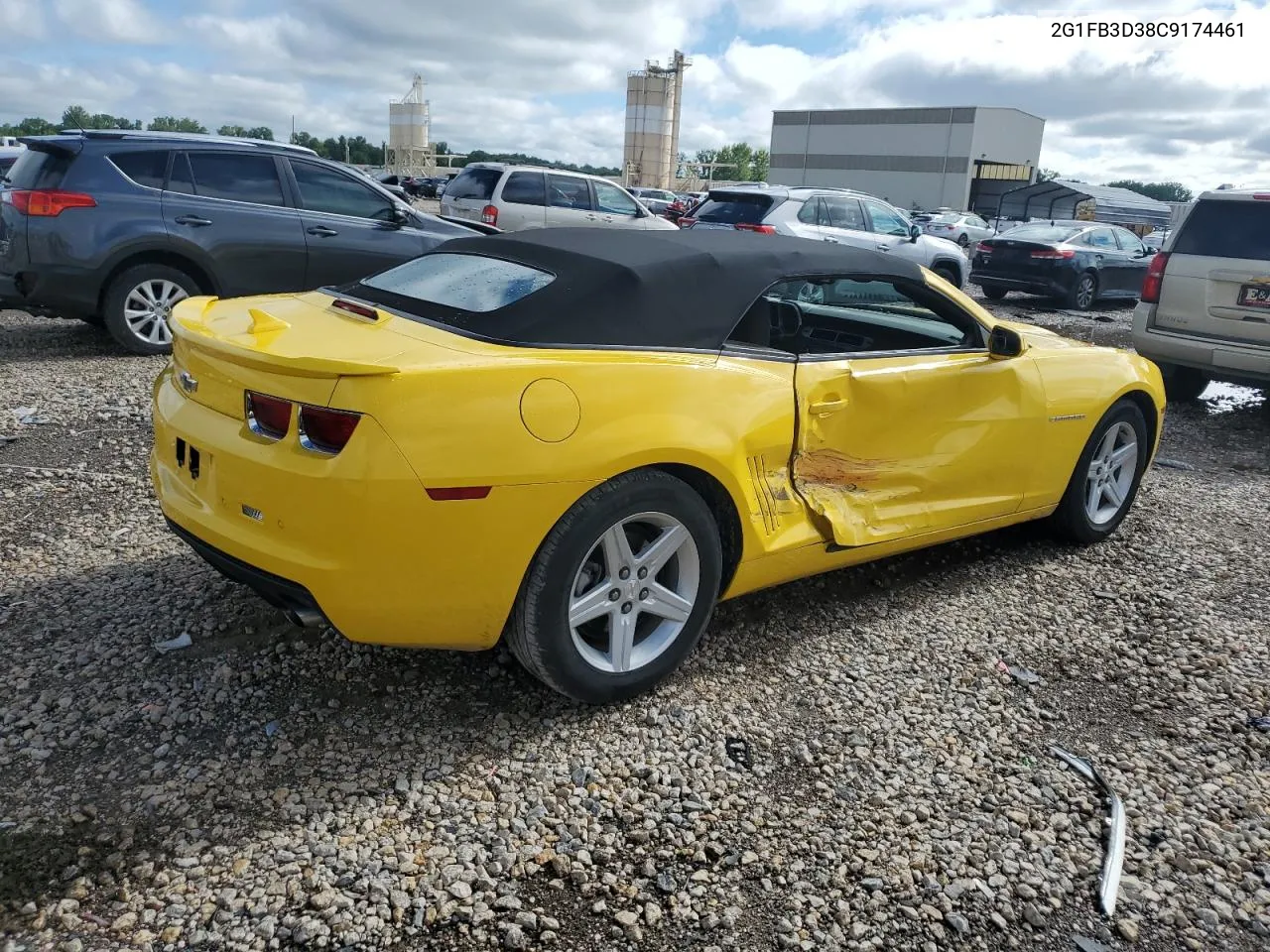 2G1FB3D38C9174461 2012 Chevrolet Camaro Lt