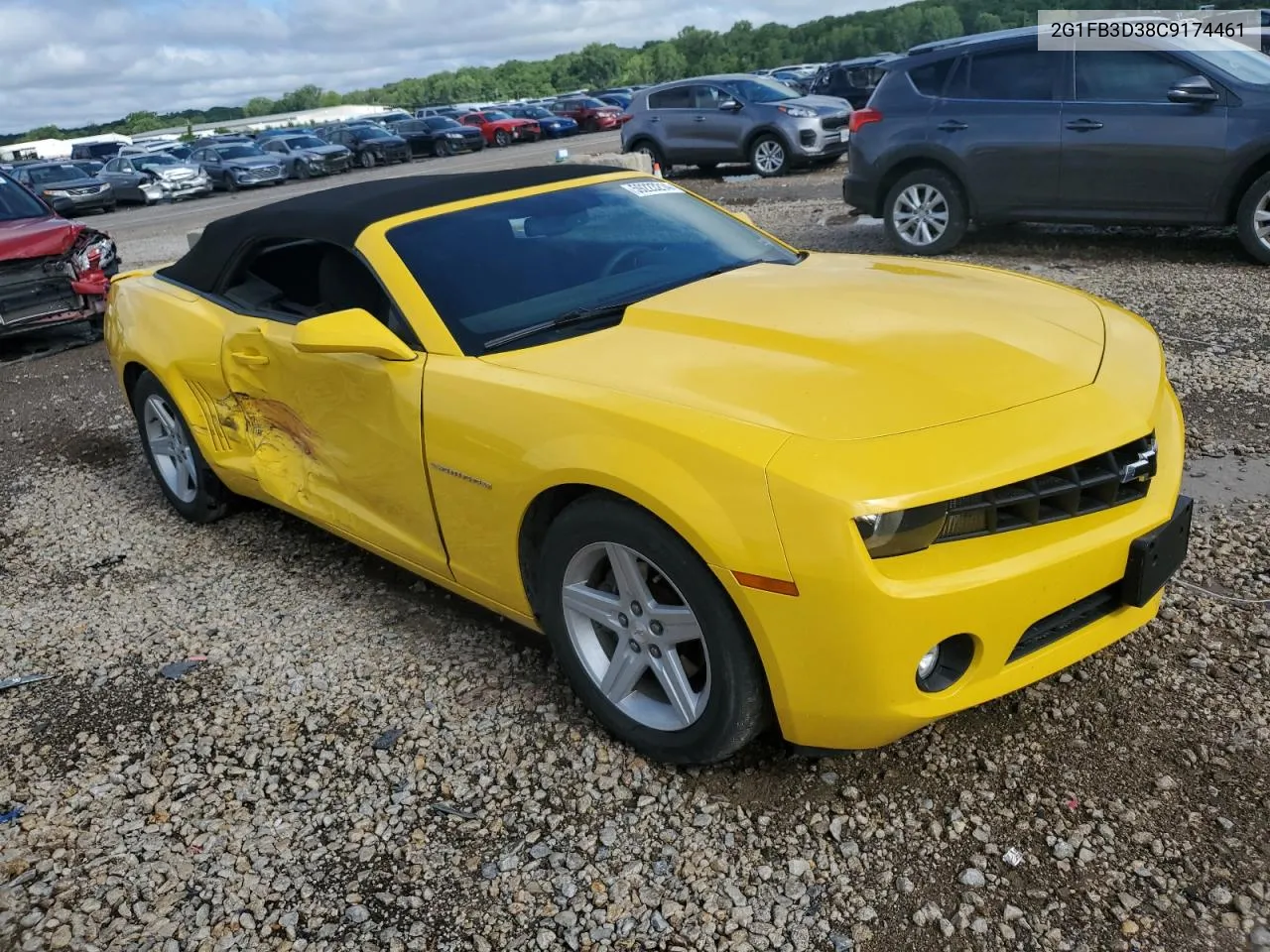 2012 Chevrolet Camaro Lt VIN: 2G1FB3D38C9174461 Lot: 59223214