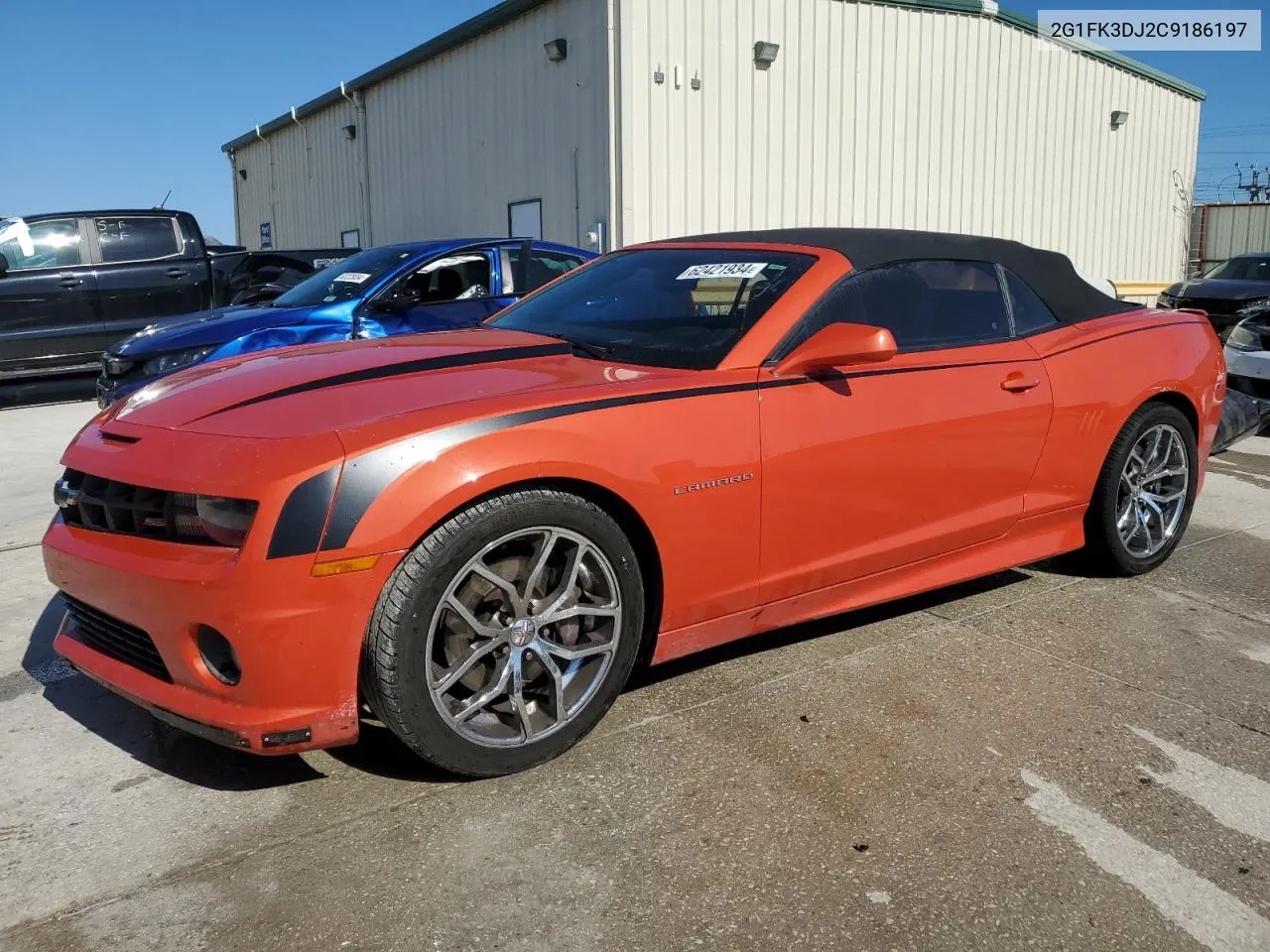 2012 Chevrolet Camaro 2Ss VIN: 2G1FK3DJ2C9186197 Lot: 62421934