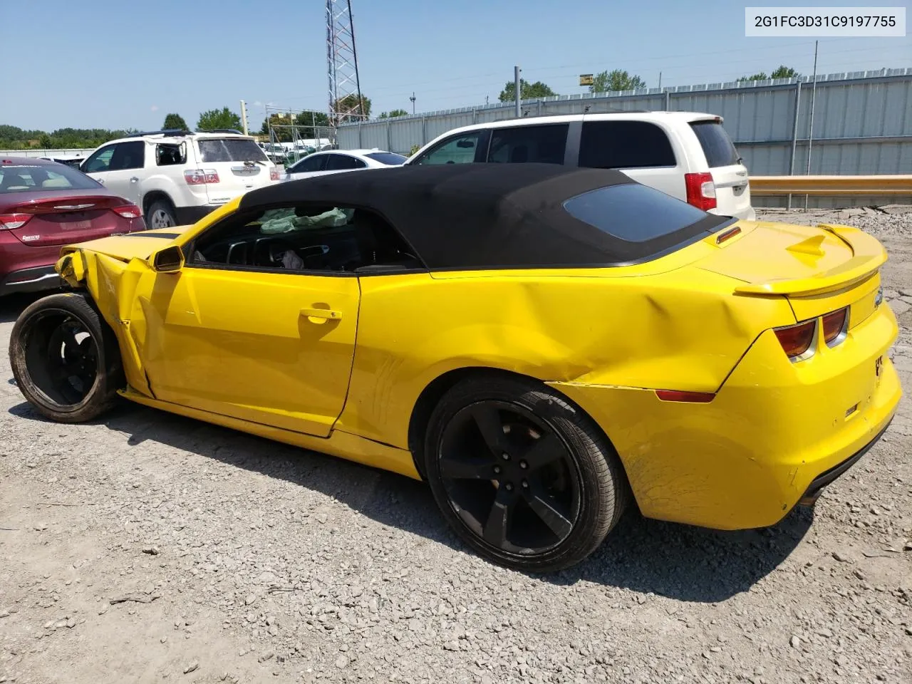 2012 Chevrolet Camaro Lt VIN: 2G1FC3D31C9197755 Lot: 63777704