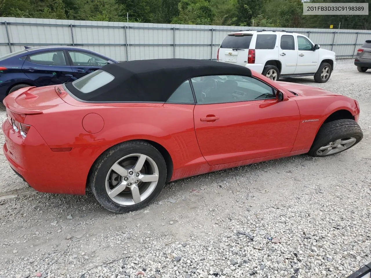 2012 Chevrolet Camaro Lt VIN: 2G1FB3D33C9198389 Lot: 69894584