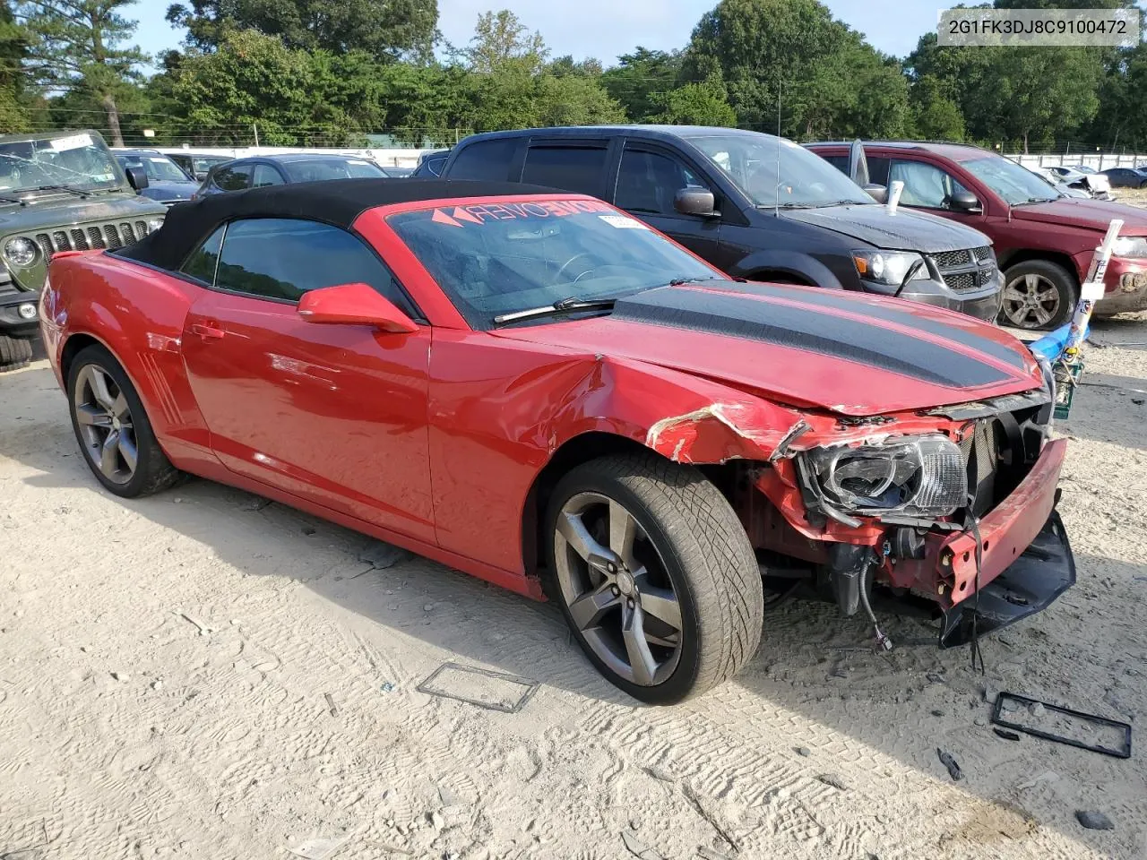 2012 Chevrolet Camaro 2Ss VIN: 2G1FK3DJ8C9100472 Lot: 70367624