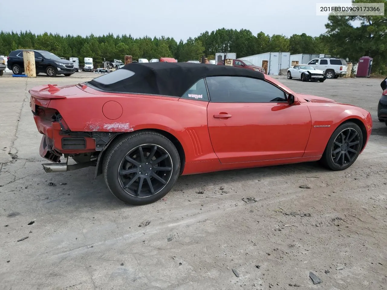 2012 Chevrolet Camaro Lt VIN: 2G1FB3D39C9173366 Lot: 70663224