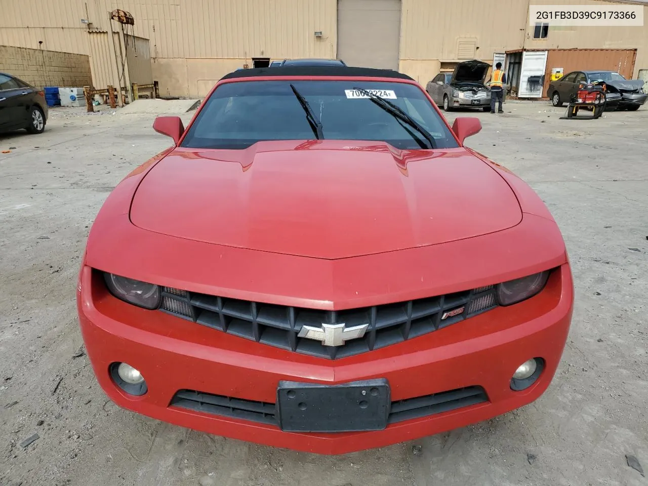 2012 Chevrolet Camaro Lt VIN: 2G1FB3D39C9173366 Lot: 70663224