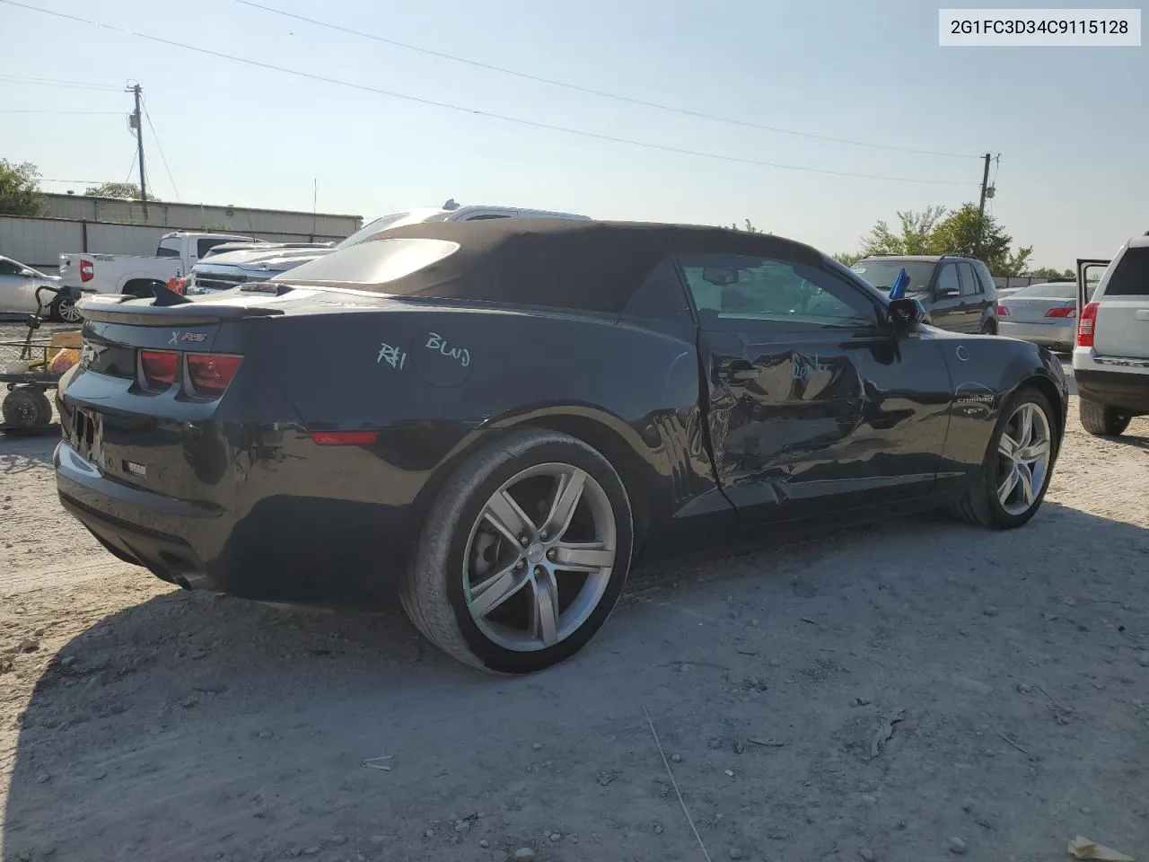 2012 Chevrolet Camaro Lt VIN: 2G1FC3D34C9115128 Lot: 71205384