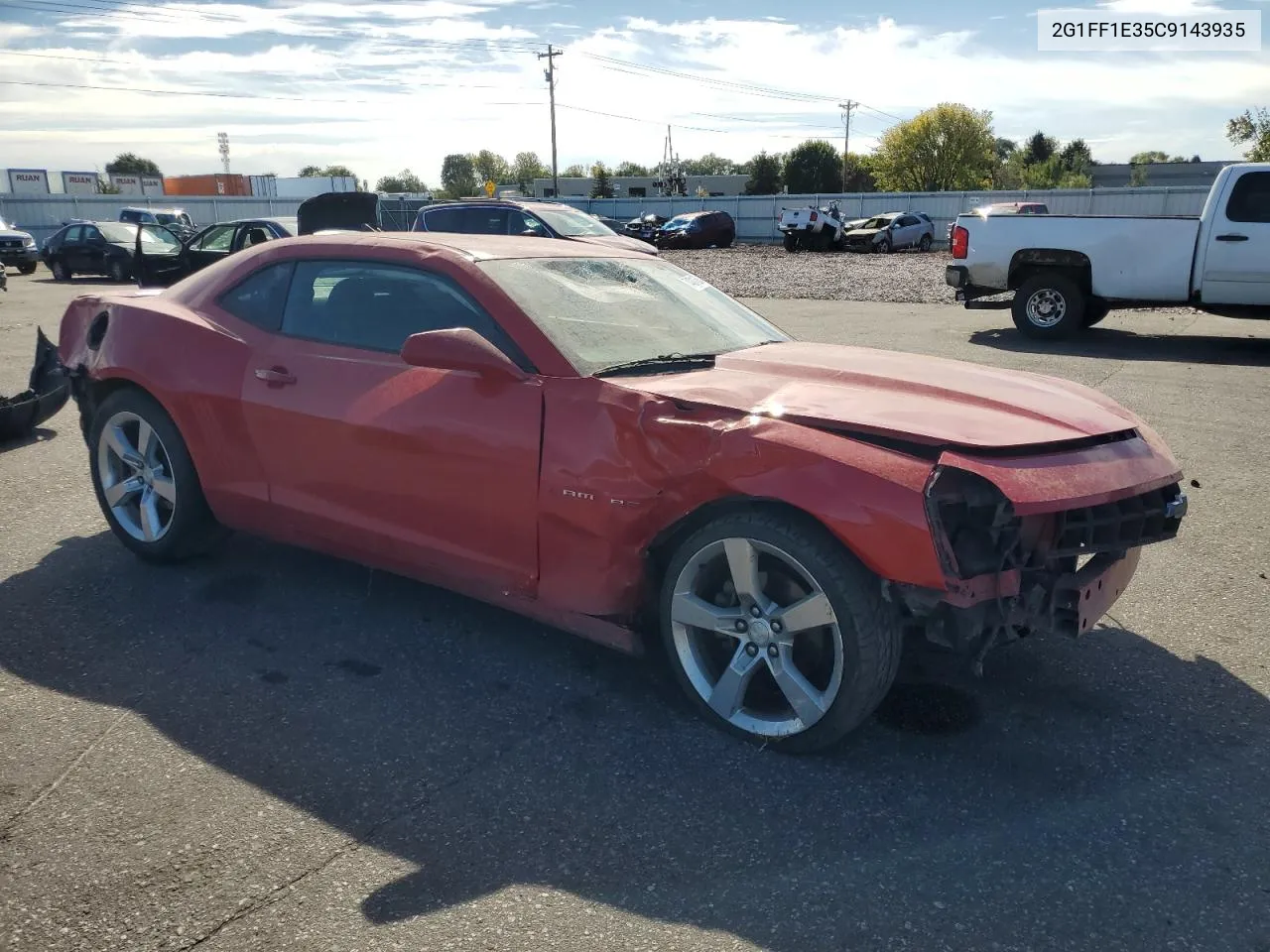 2012 Chevrolet Camaro Lt VIN: 2G1FF1E35C9143935 Lot: 74011584