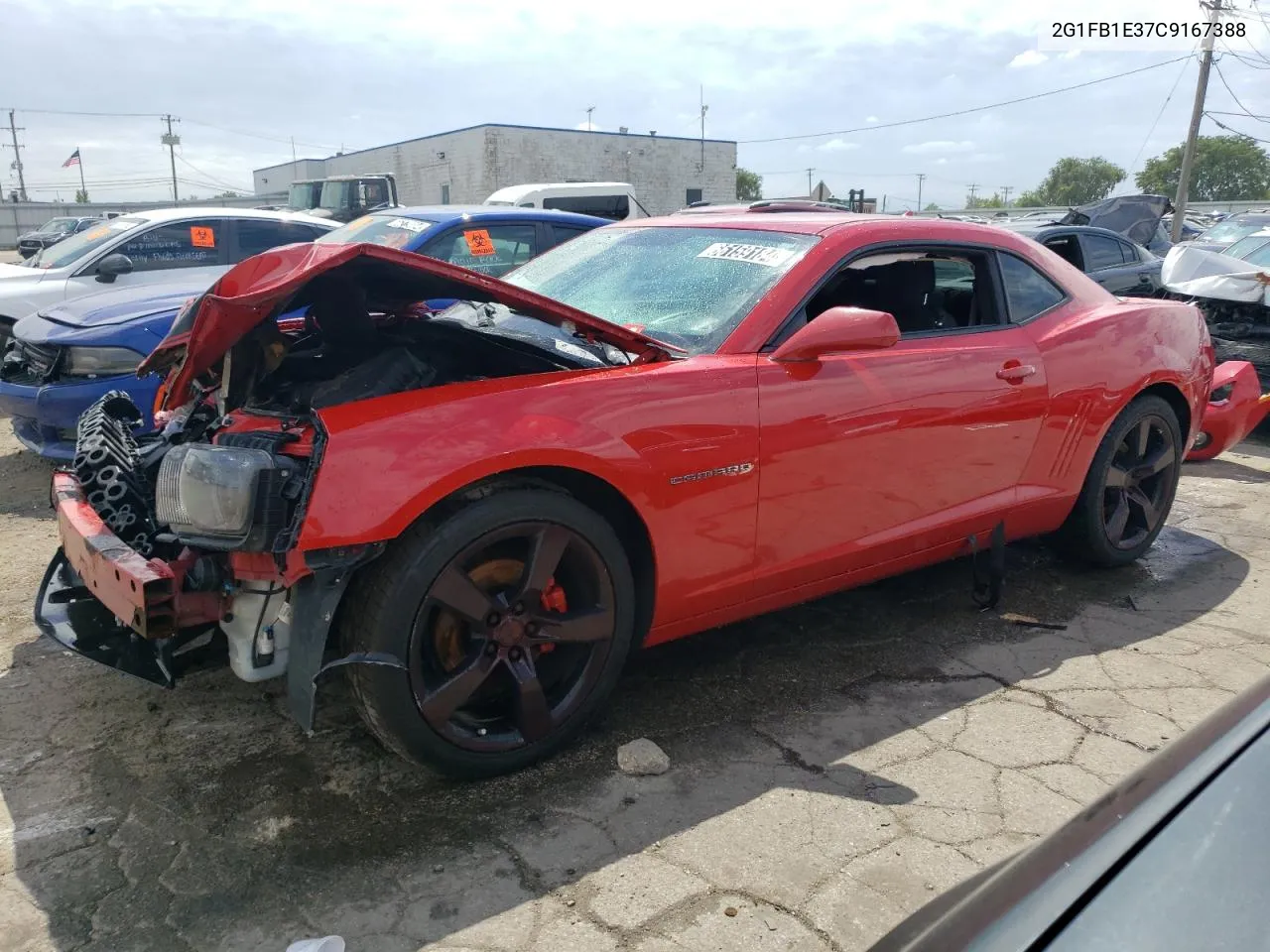 2012 Chevrolet Camaro Lt VIN: 2G1FB1E37C9167388 Lot: 76360124