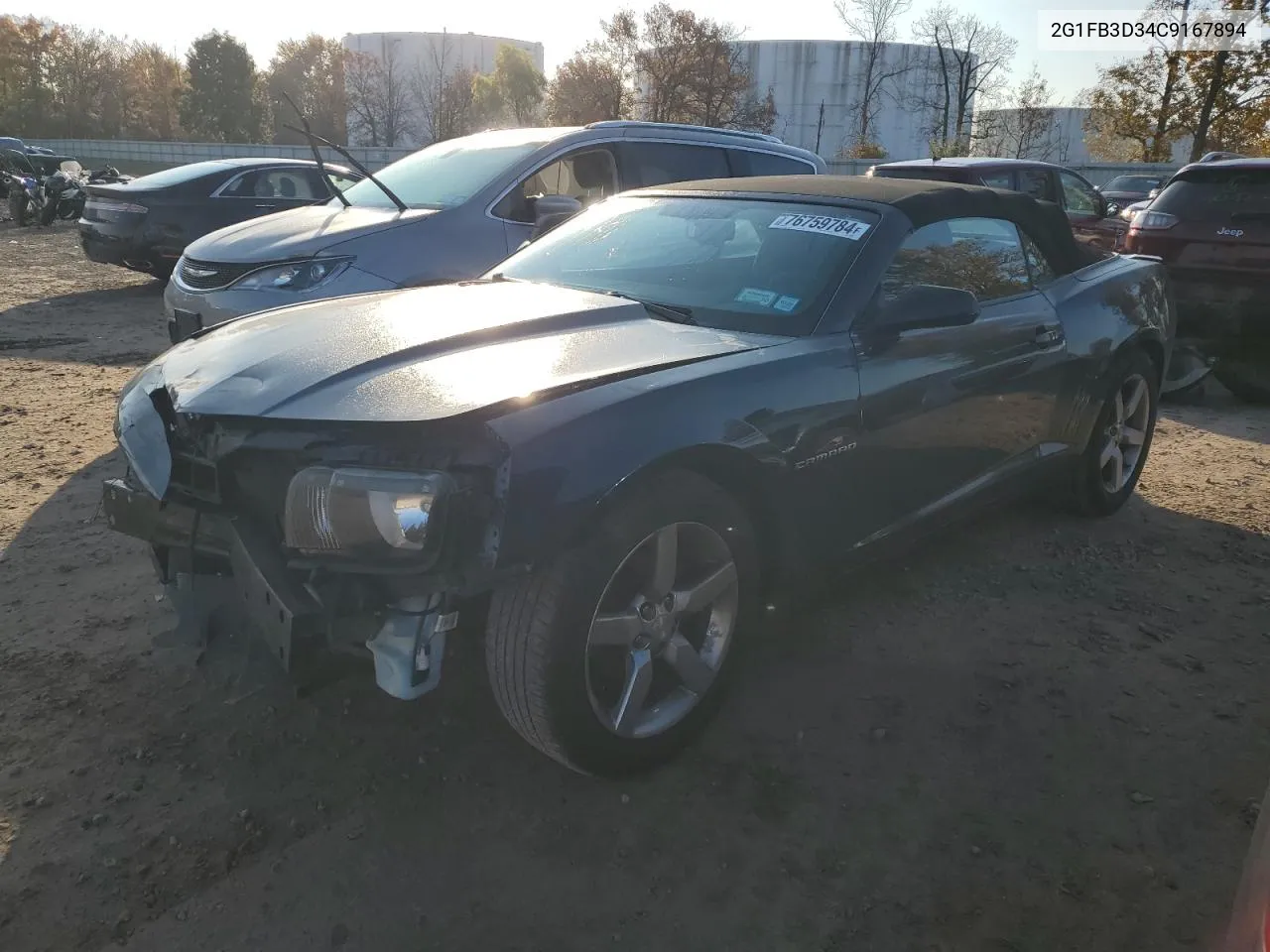 2012 Chevrolet Camaro Lt VIN: 2G1FB3D34C9167894 Lot: 76759784