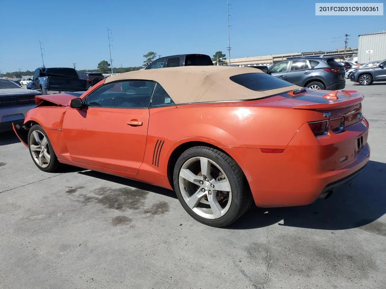 2G1FC3D31C9100361 2012 Chevrolet Camaro Lt