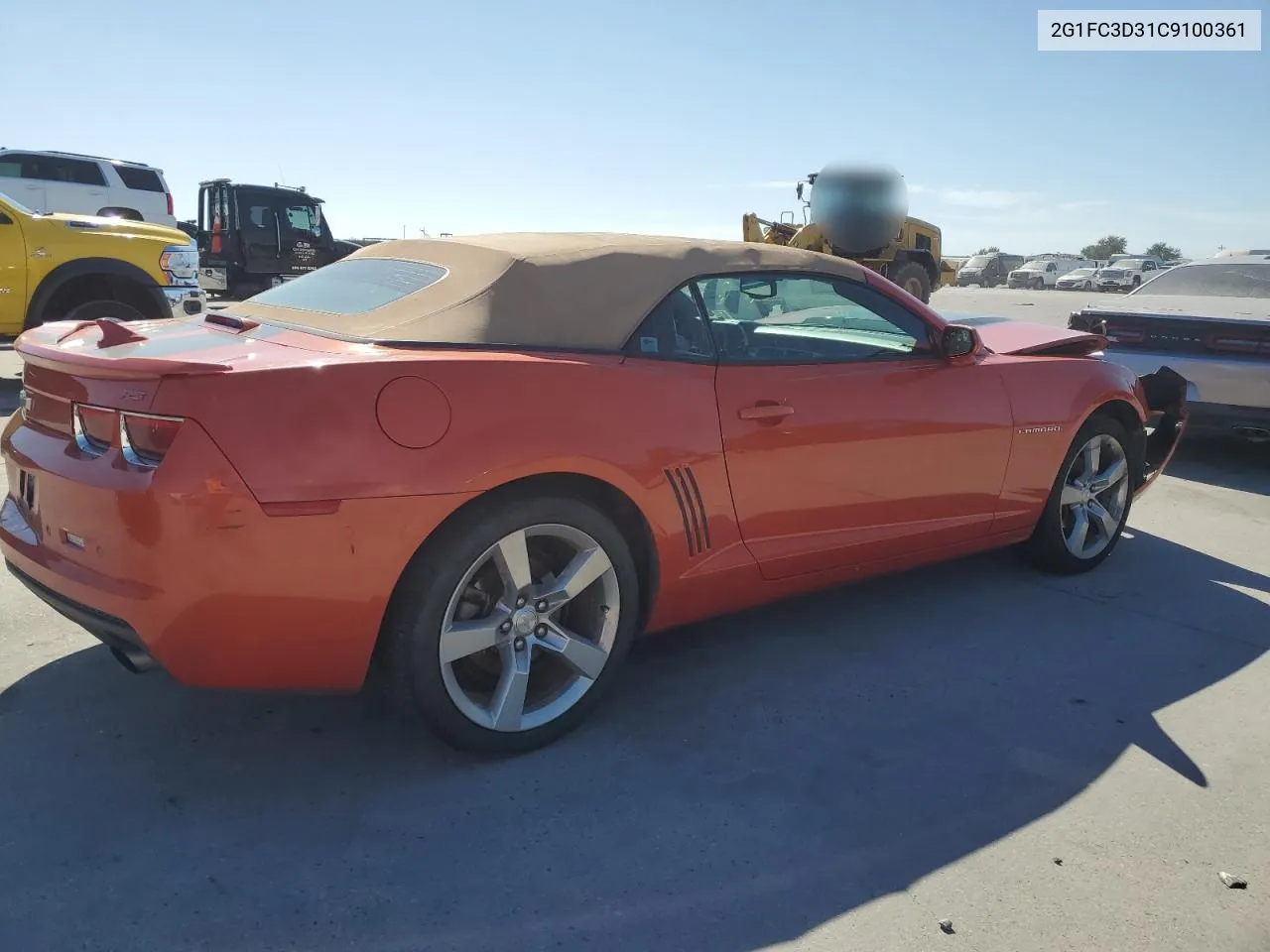 2G1FC3D31C9100361 2012 Chevrolet Camaro Lt