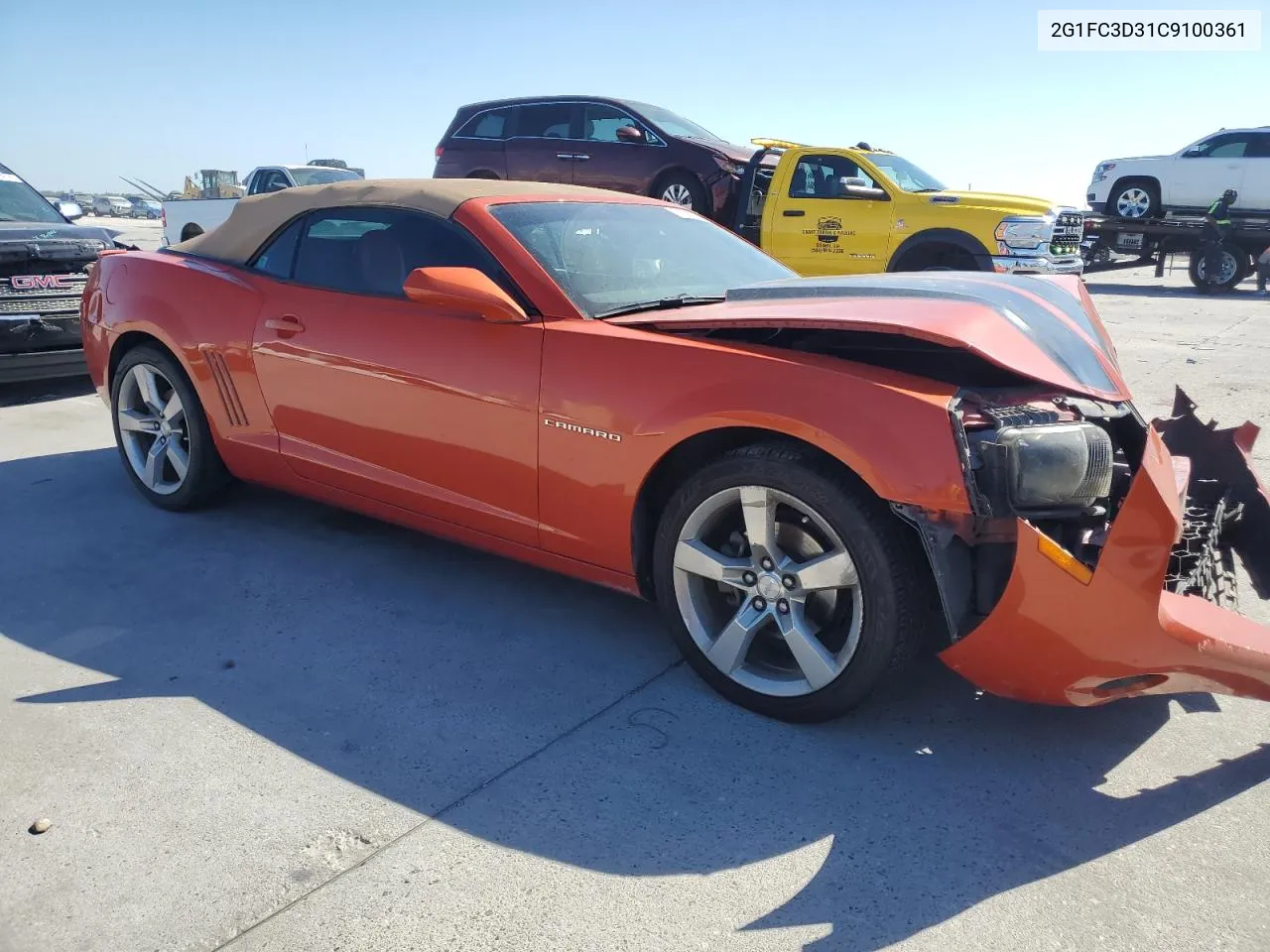 2G1FC3D31C9100361 2012 Chevrolet Camaro Lt