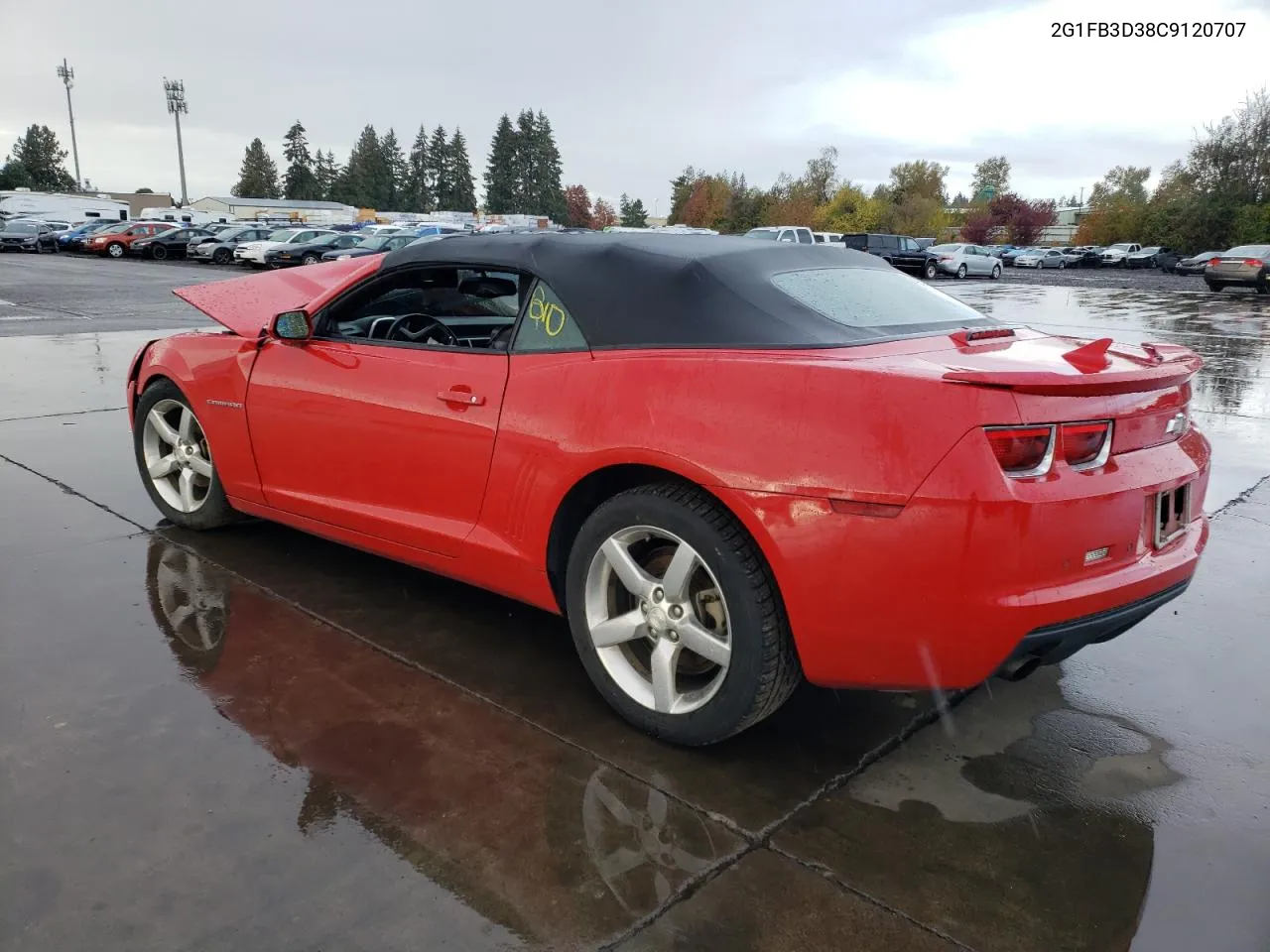 2012 Chevrolet Camaro Lt VIN: 2G1FB3D38C9120707 Lot: 78095054