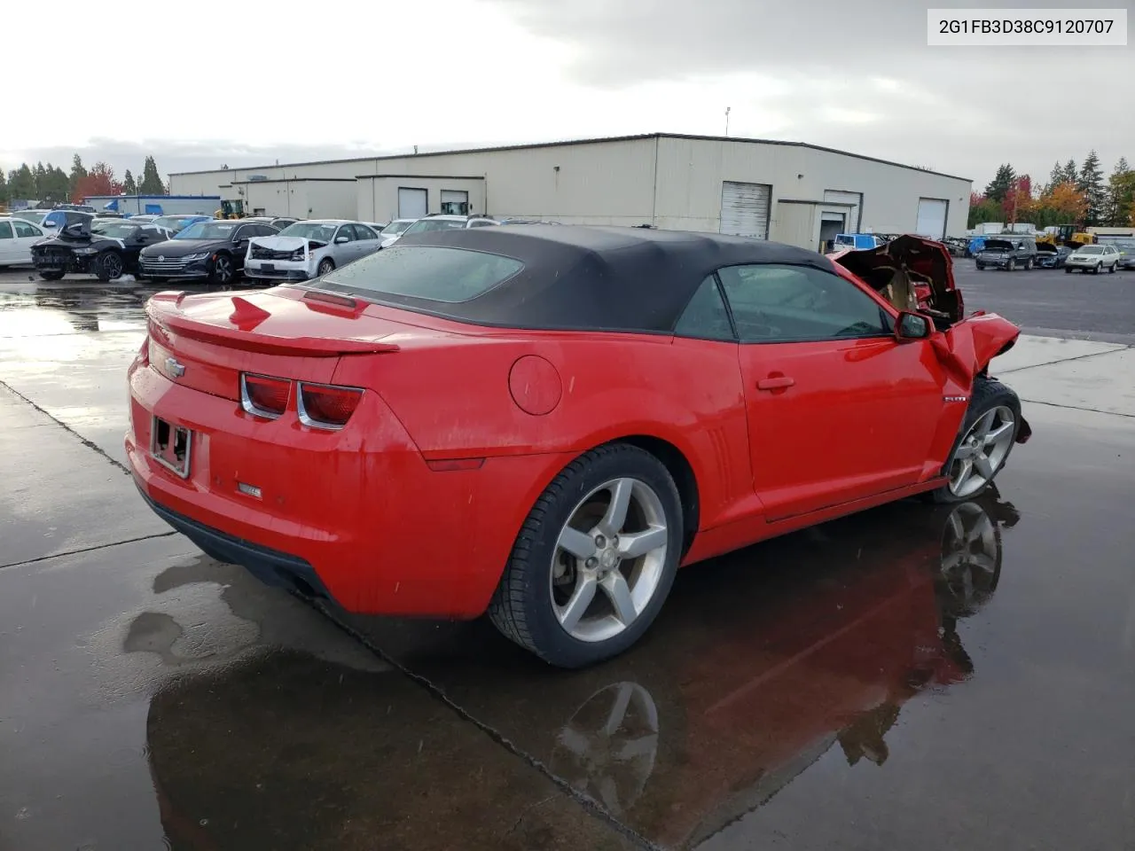 2012 Chevrolet Camaro Lt VIN: 2G1FB3D38C9120707 Lot: 78095054